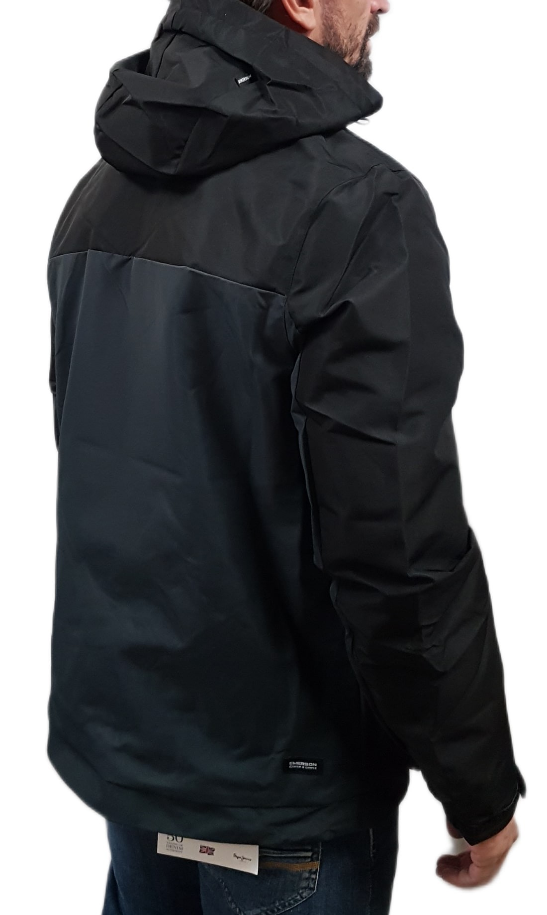 Emerson - 252.EM10.68 - Ebony/Black - Pullover Hooded Jacket - Μπουφάν