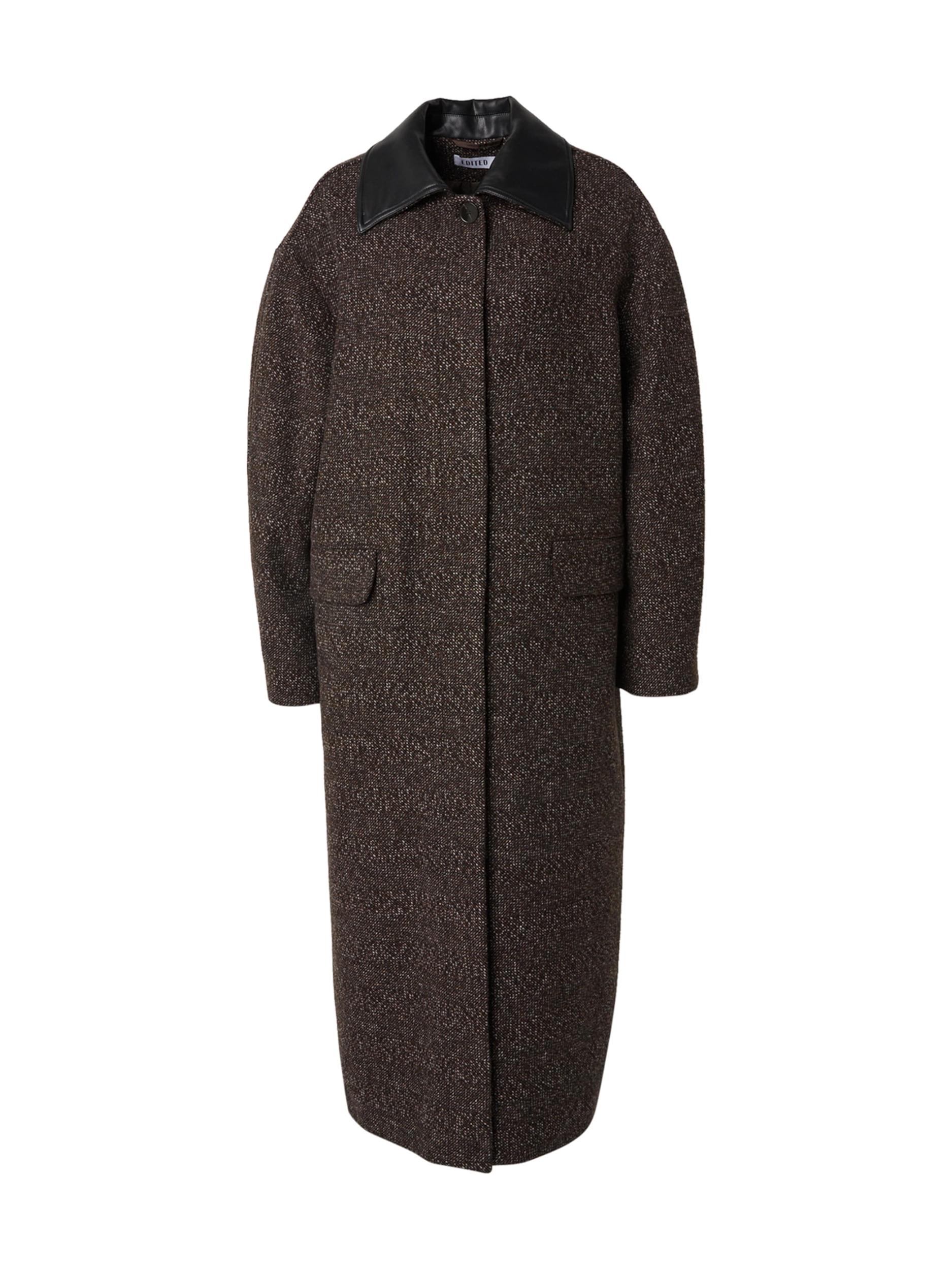 EDITED Ανοιξιάτικο και φθινοπωρινό παλτό 'Leah' καφέ / μαύρο / λευκό