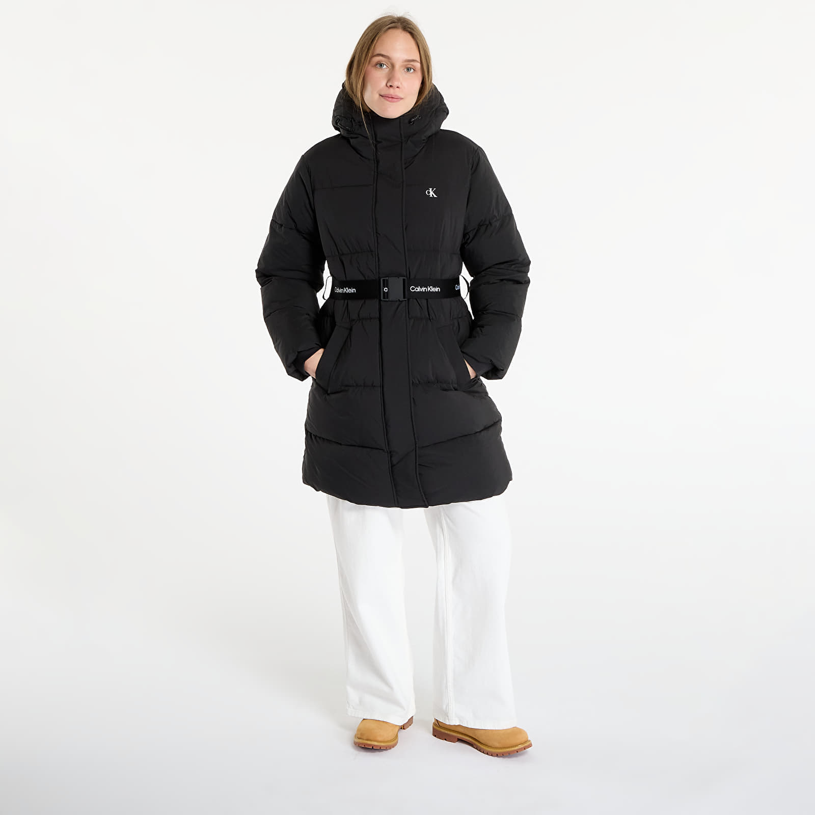 Παλτό Calvin Klein Jeans Belted Midweight Coat Black L