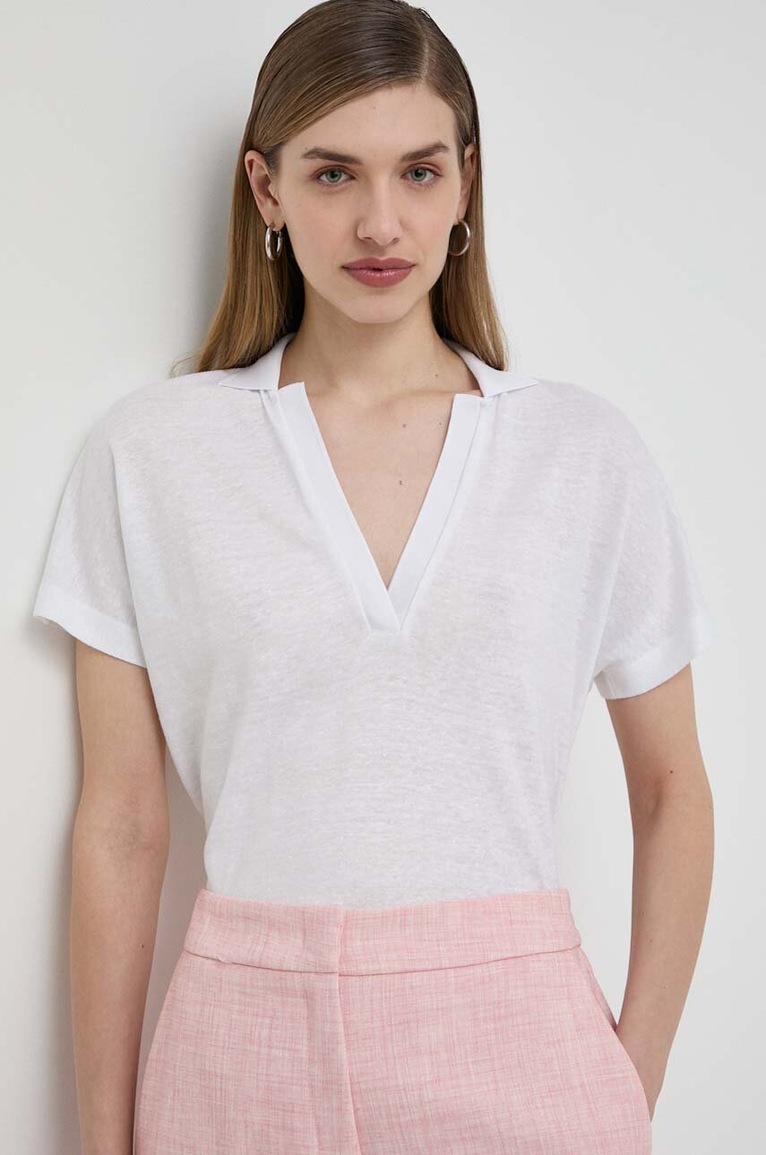 Λινό πόλο BOSS