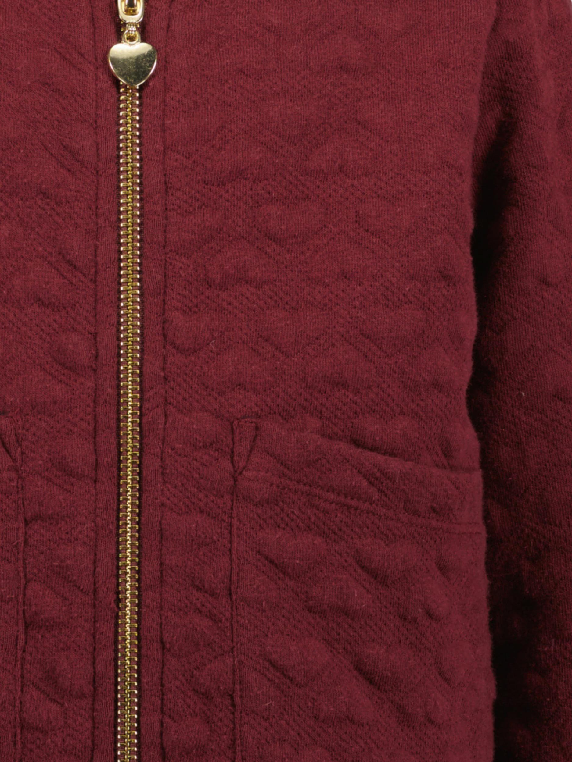 BLUE SEVEN Ζακέτα φούτερ σκούρο κόκκινο