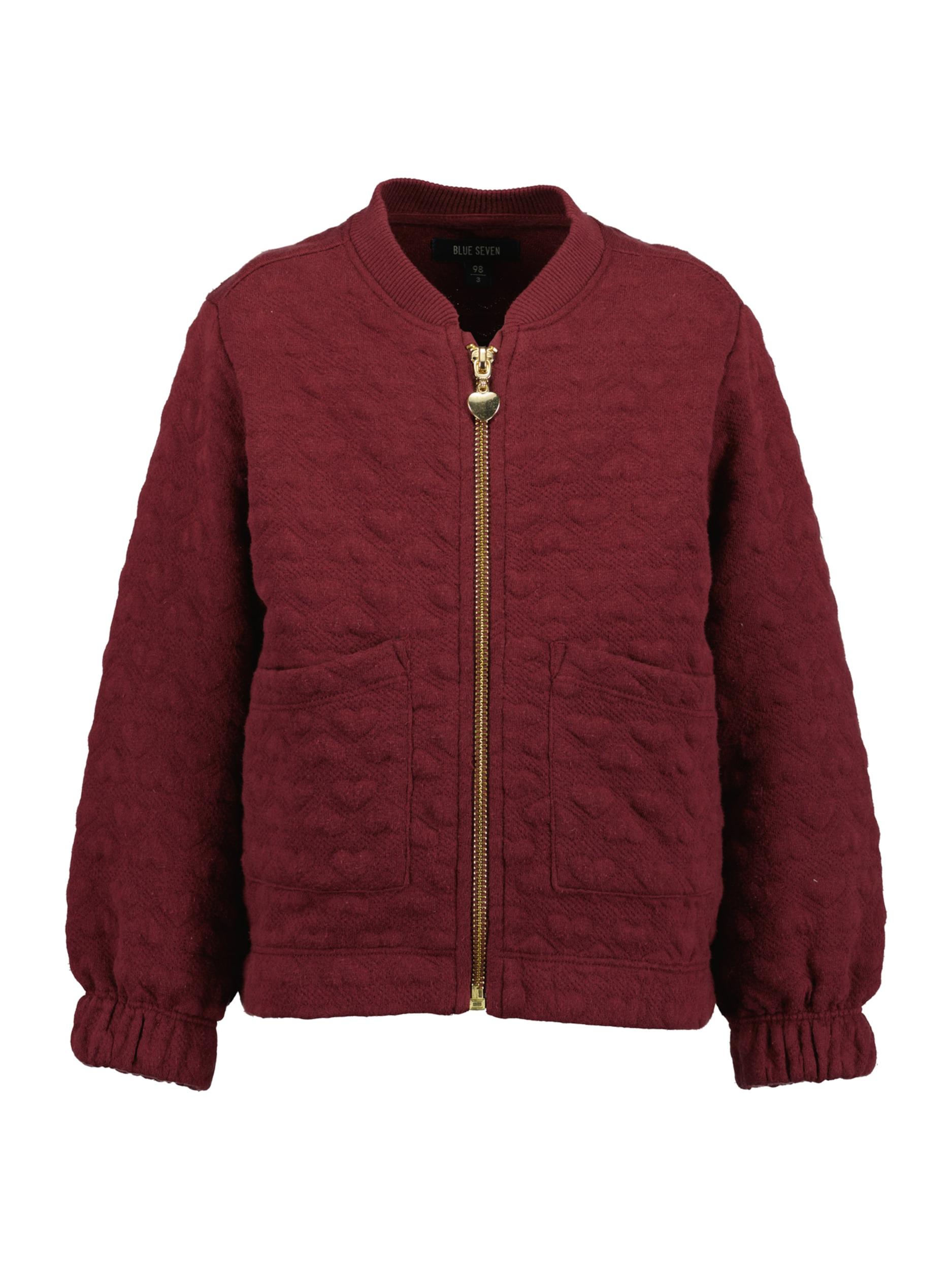 BLUE SEVEN Ζακέτα φούτερ σκούρο κόκκινο