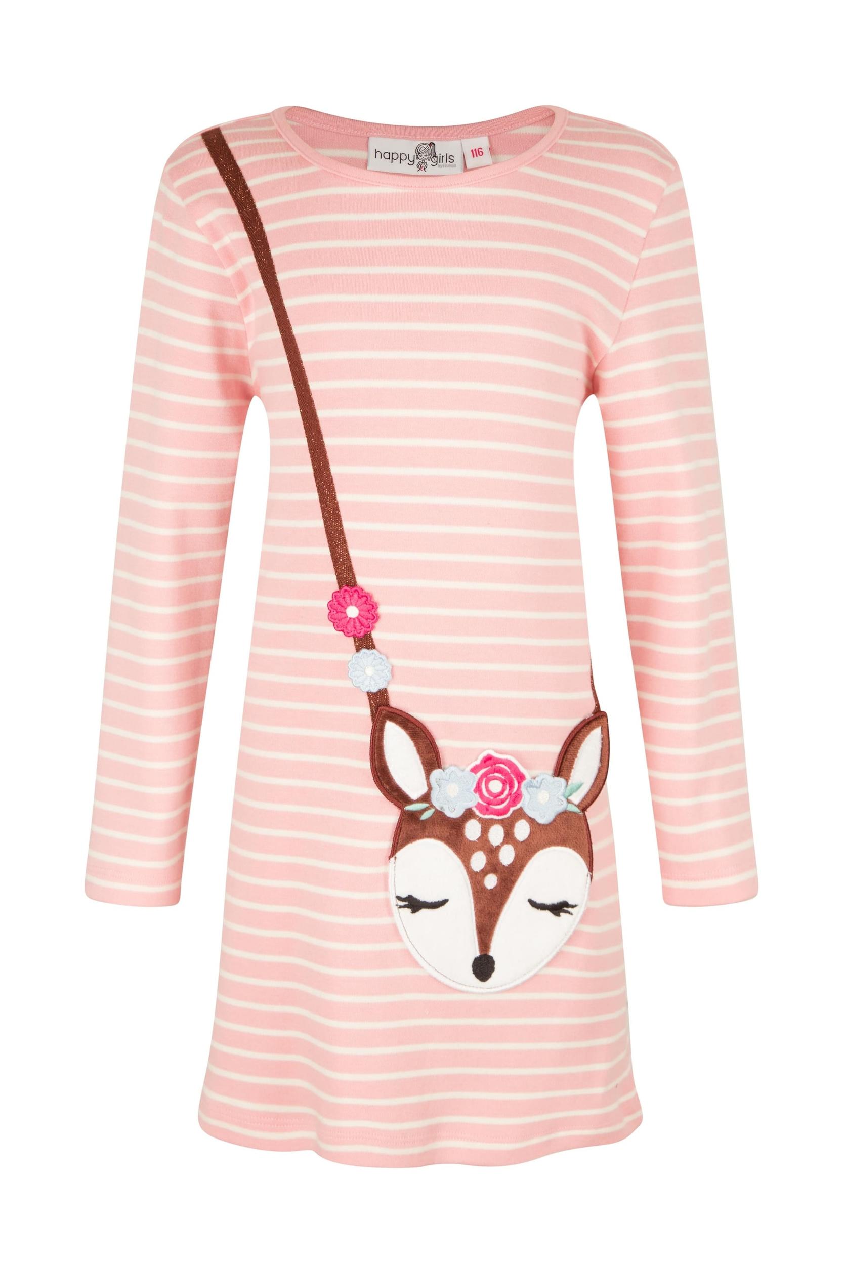 happy girls Φόρεμα ανάμεικτα χρώματα / ρόδινο