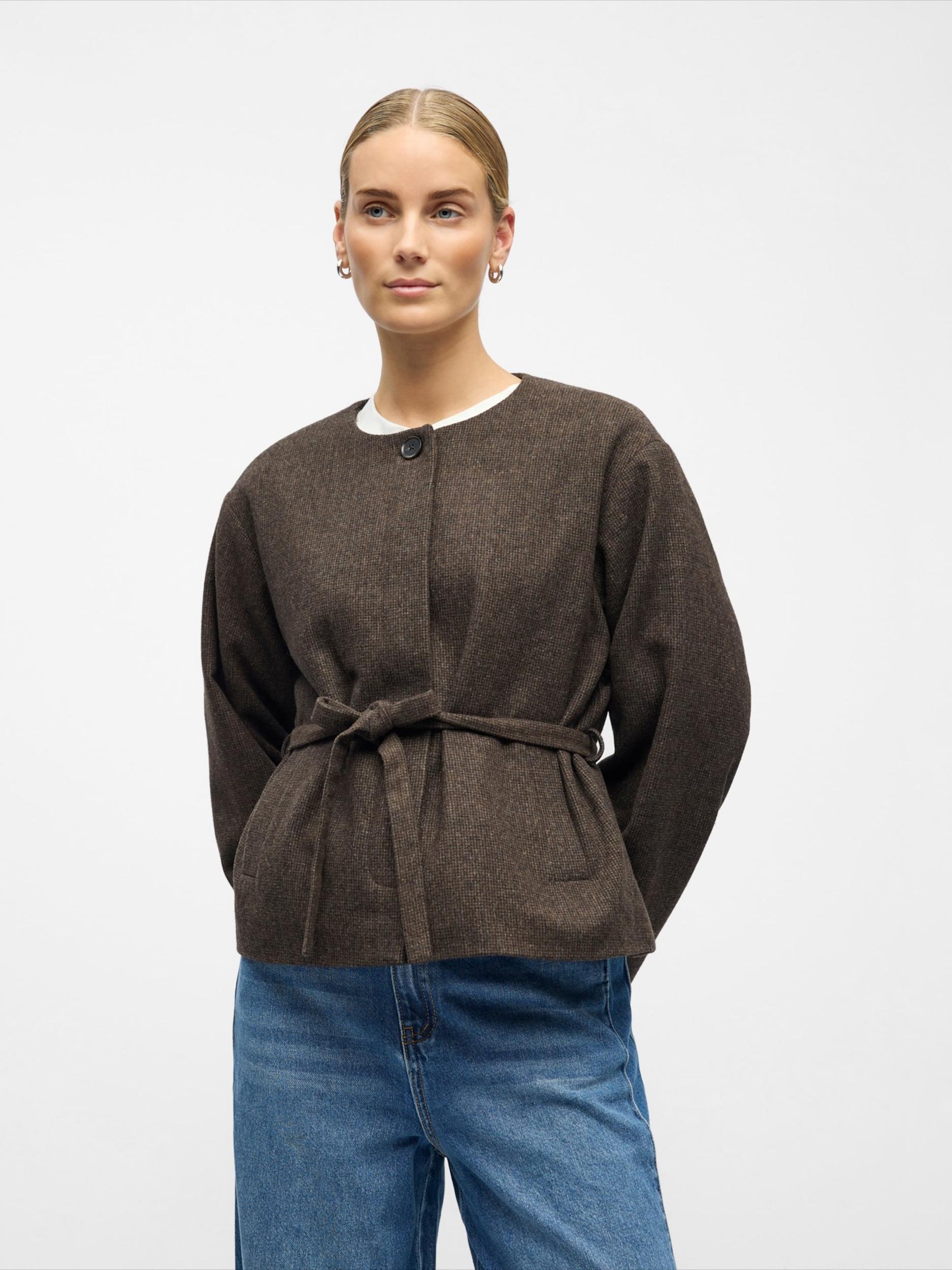 OBJECT Φθινοπωρινό και ανοιξιάτικο μπουφάν 'OBJDarla' σοκολατί