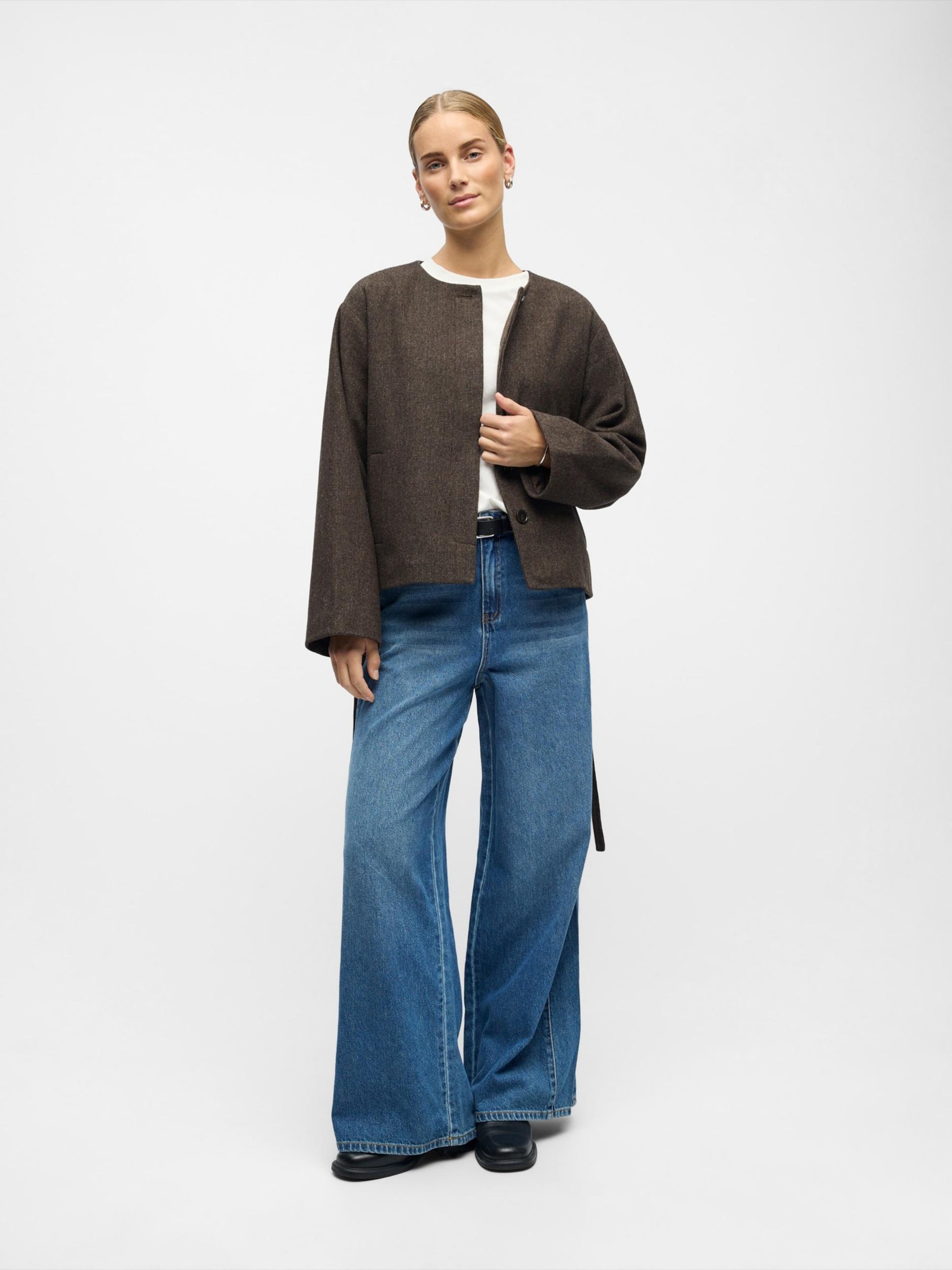 OBJECT Φθινοπωρινό και ανοιξιάτικο μπουφάν 'OBJDarla' σοκολατί