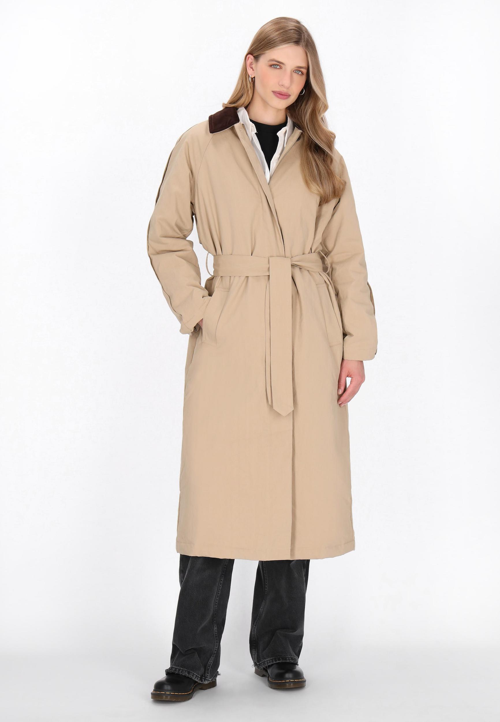 DreiMaster Vintage Ανοιξιάτικο και φθινοπωρινό παλτό μπεζ / καφέ