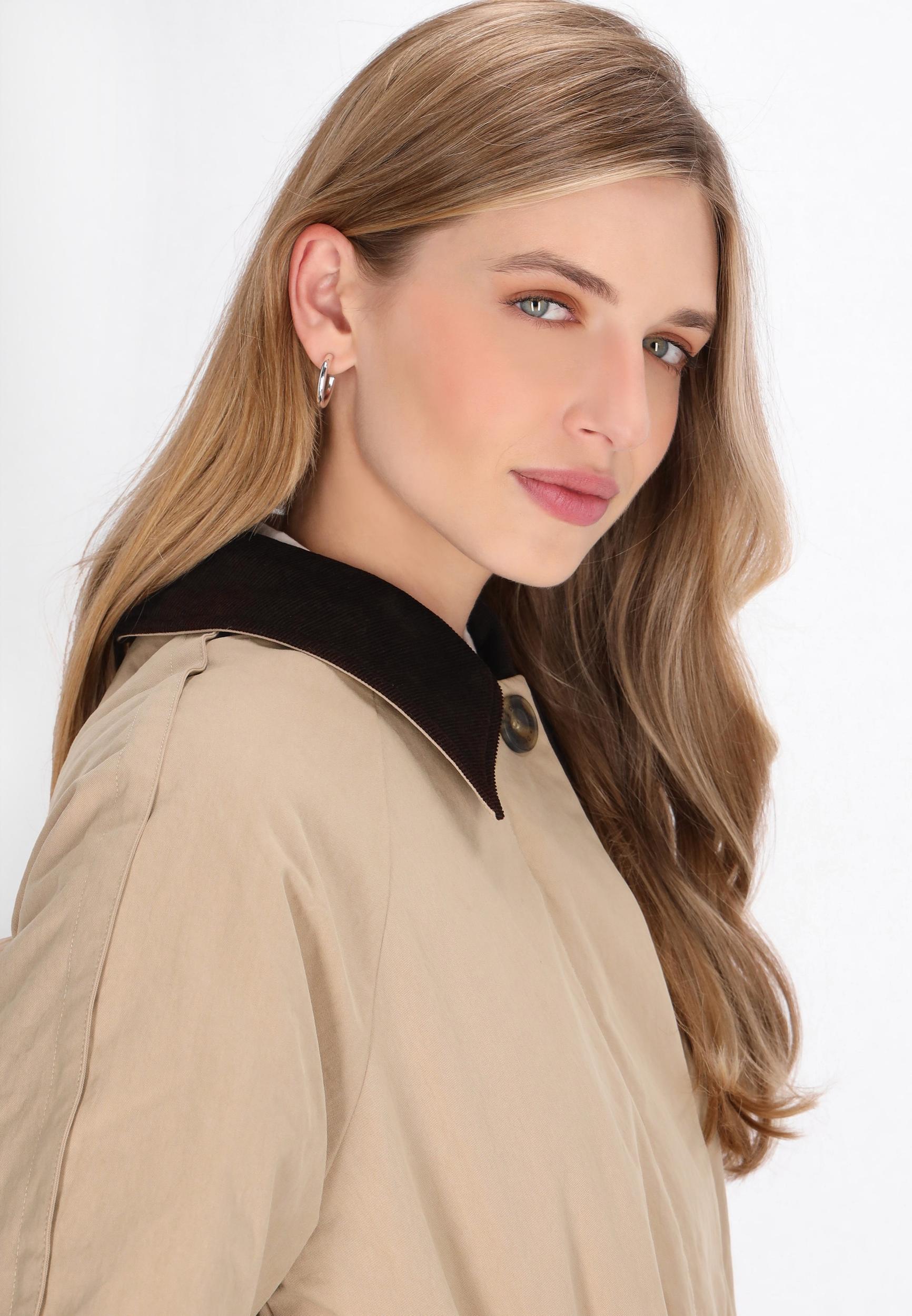 DreiMaster Vintage Ανοιξιάτικο και φθινοπωρινό παλτό μπεζ / καφέ