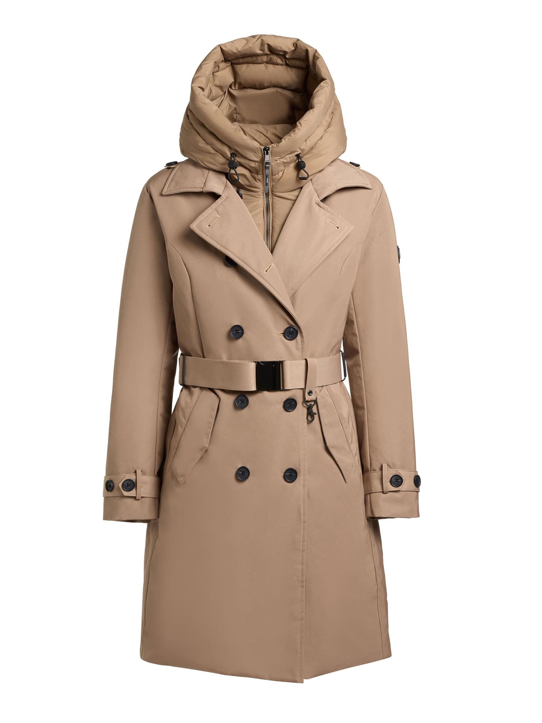 khujo Ανοιξιάτικο και φθινοπωρινό παλτό 'Gora' σκούρο μπεζ / ανοικτό καφέ