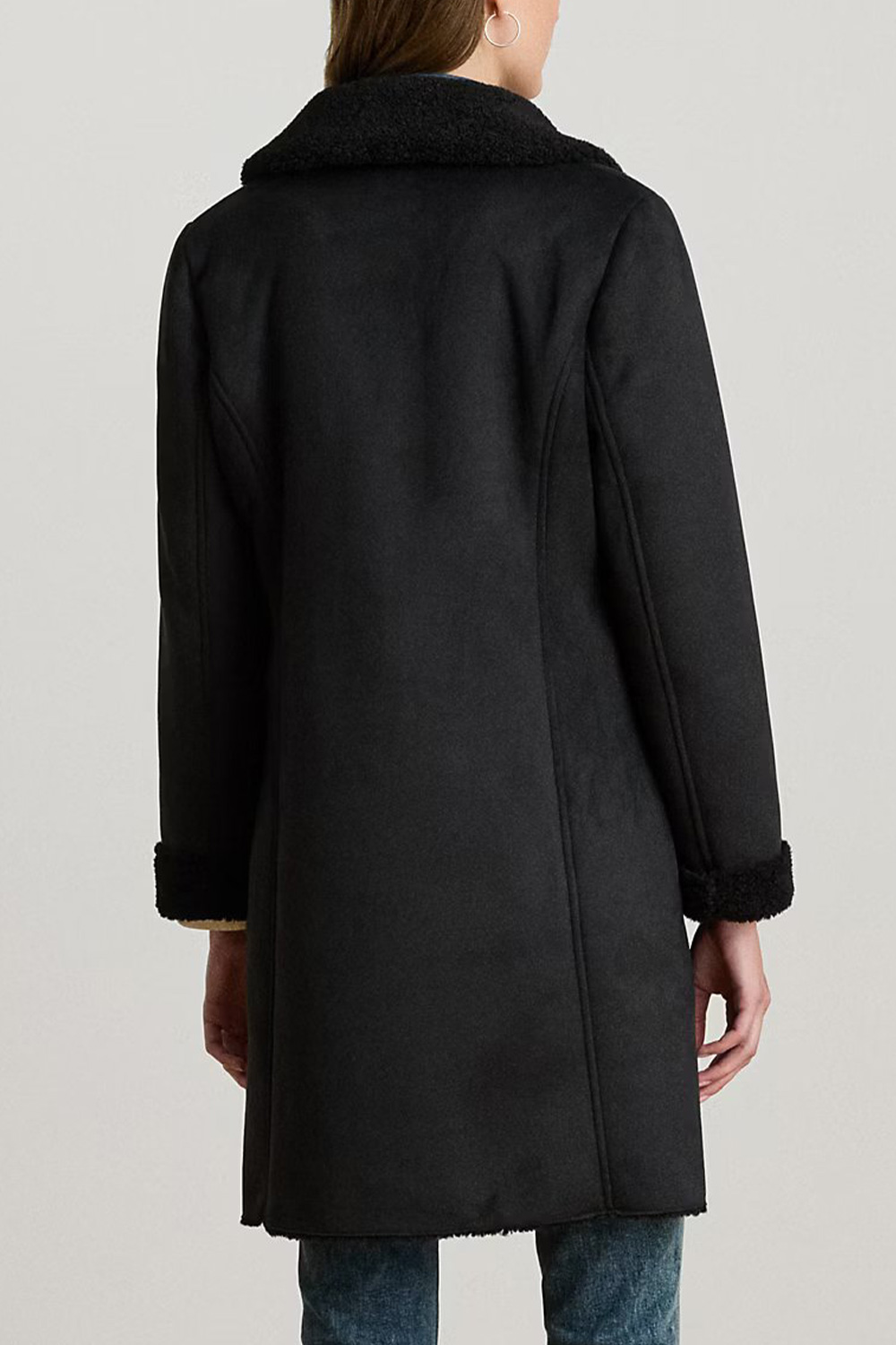 RALPH LAUREN Παλτο Fx Sh Sb 35"-Unlined 297P04121001 001 black