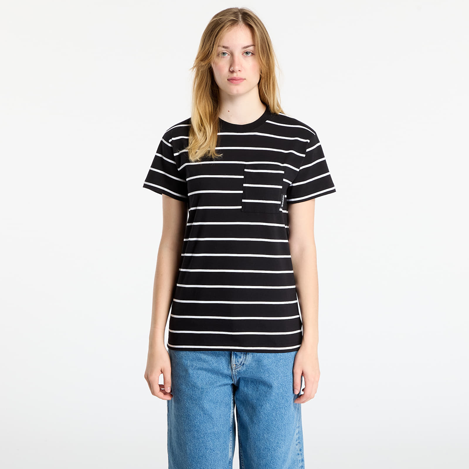 T-shirt Horsefeathers Pyper Top Black Stripes M