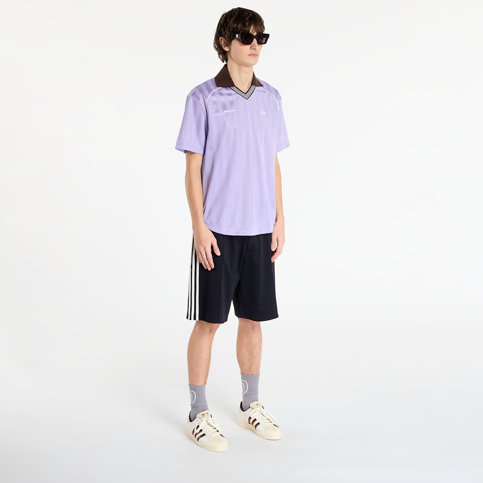 adidas Originals T-shirt adidas x Wales Bonner Football T-Shirt UNISEX Light Purple S