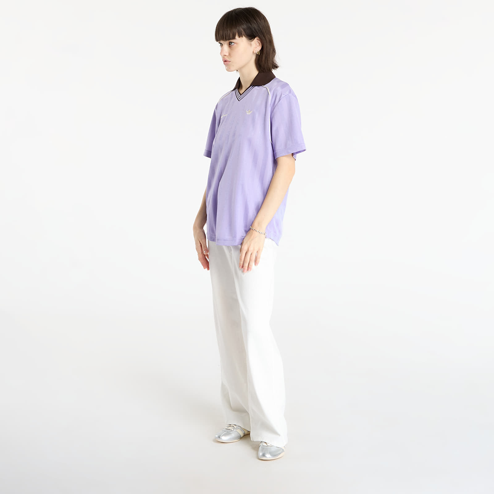 adidas Originals T-shirt adidas x Wales Bonner Football T-Shirt UNISEX Light Purple S