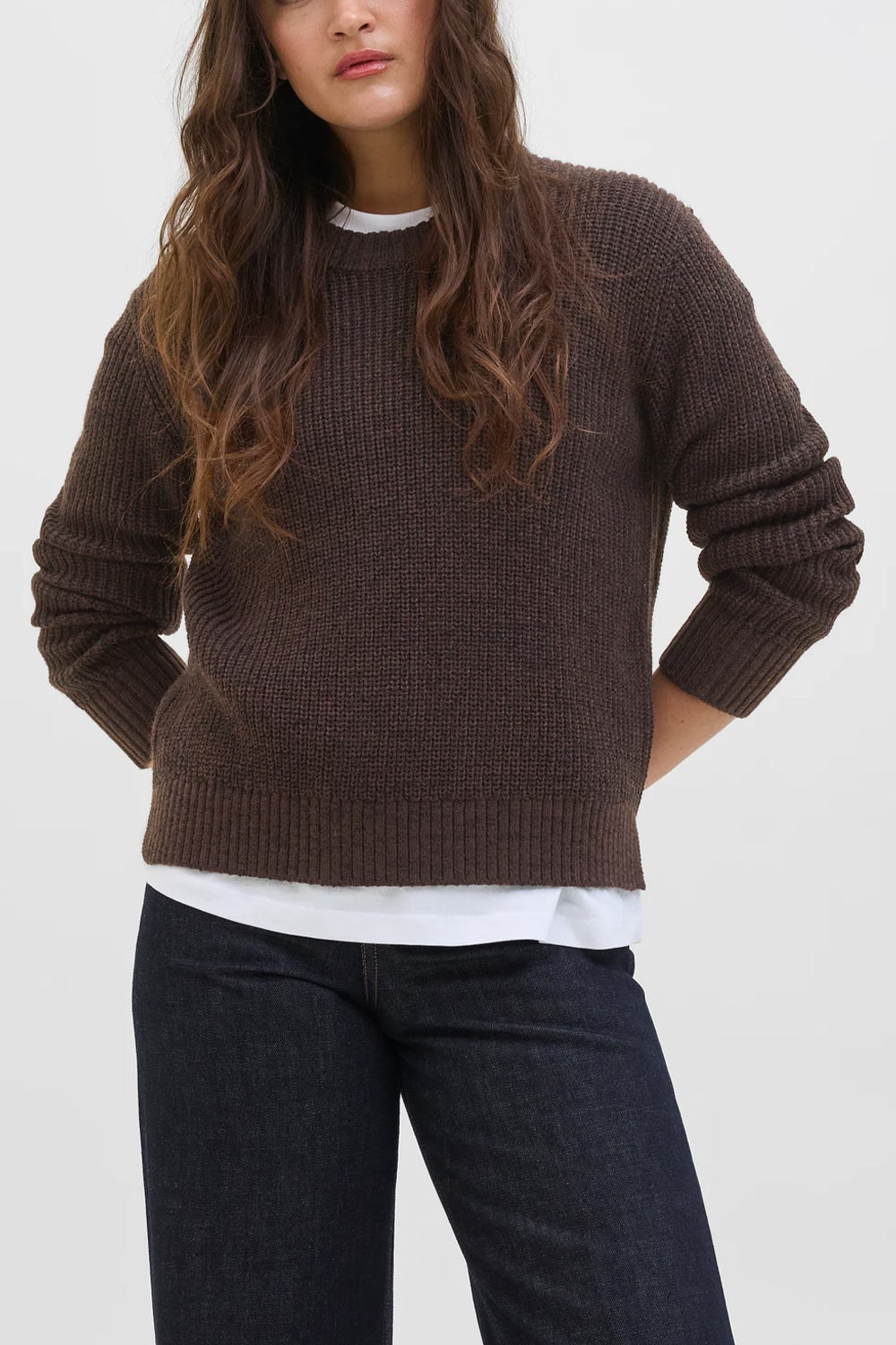 JJXX Πουλοβερ Jxglobal Crew Neck Knit 12288012 19-0840 TCX delicioso