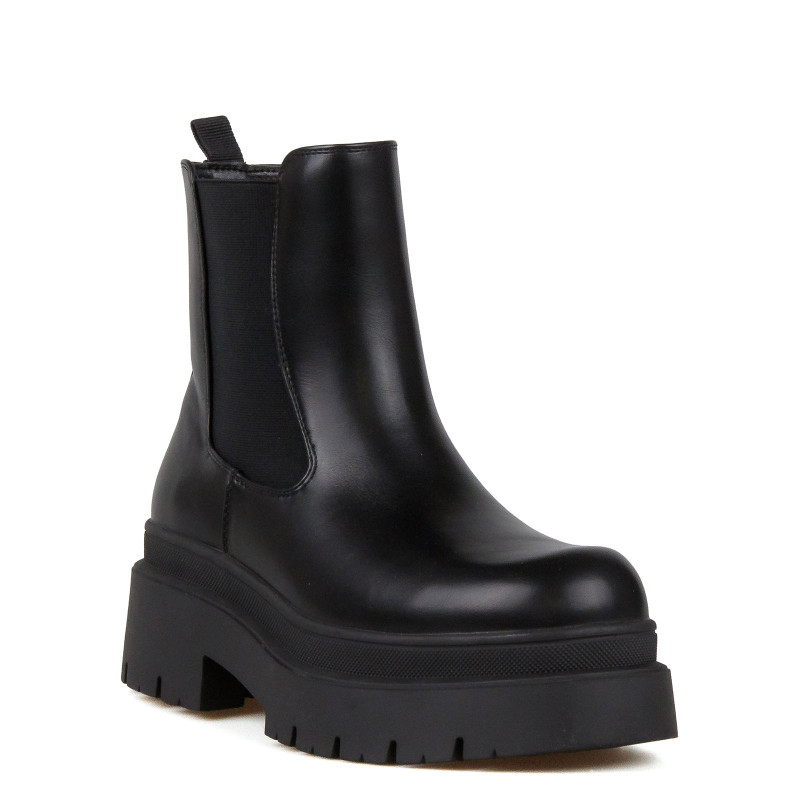 Μαύρο Biker Μποτάκι Envie Chunky Chelsea Boots E12-22153-34