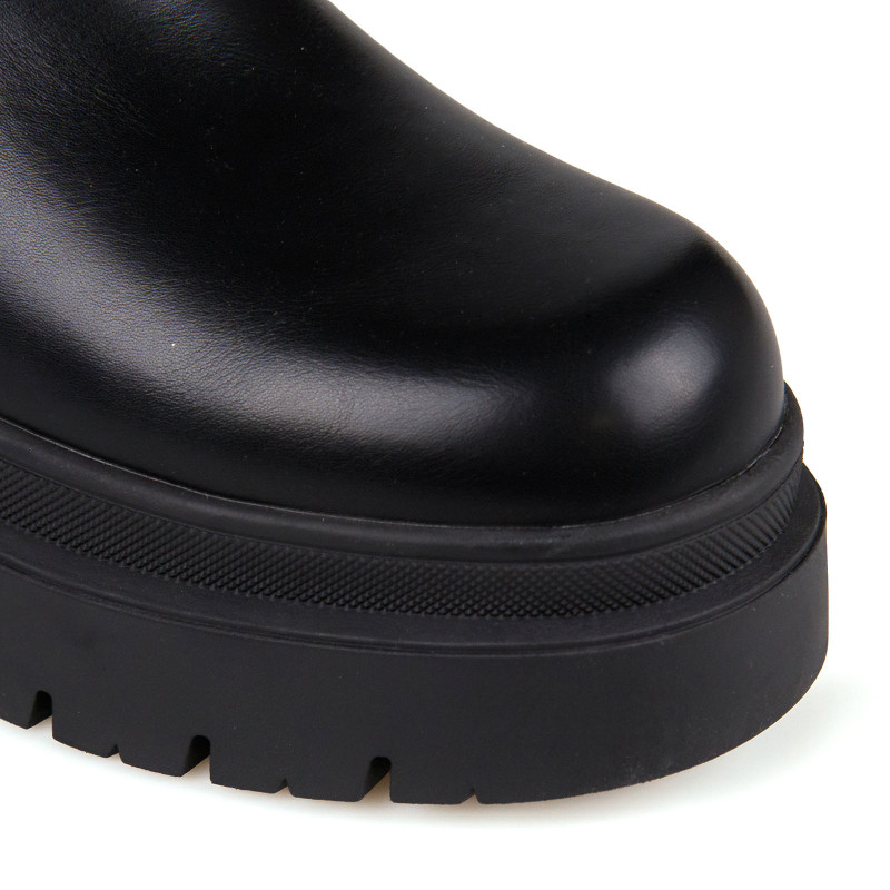 Μαύρο Biker Μποτάκι Envie Chunky Chelsea Boots E12-22153-34