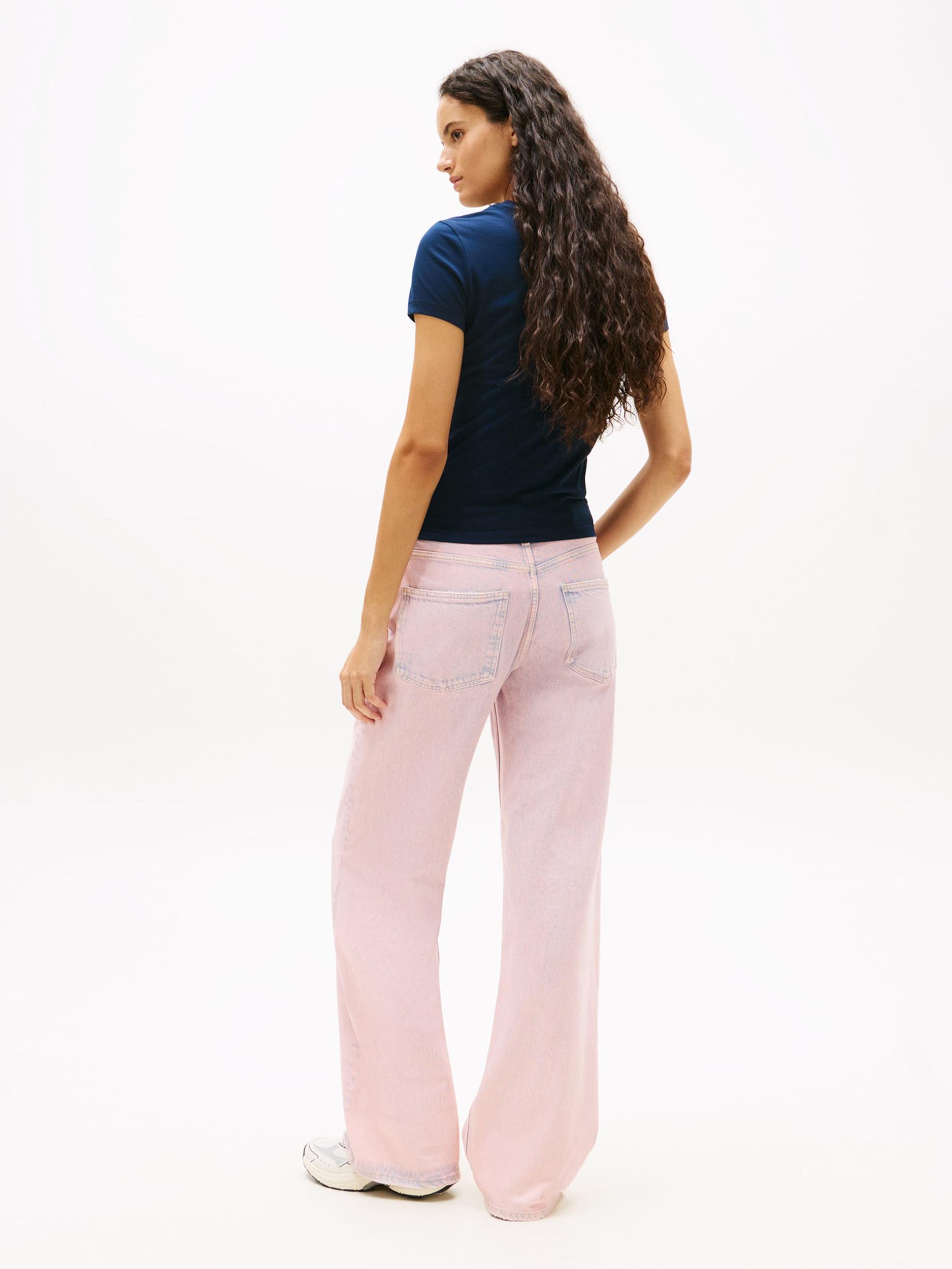 Tommy Jeans Μπλουζάκι ναυτικό μπλε / λευκό