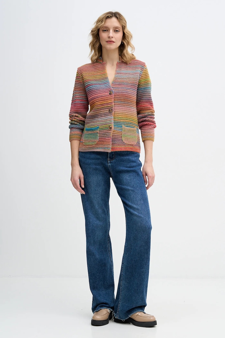 Ζακέτα με προσθήκη μαλλιού United Colors of Benetton