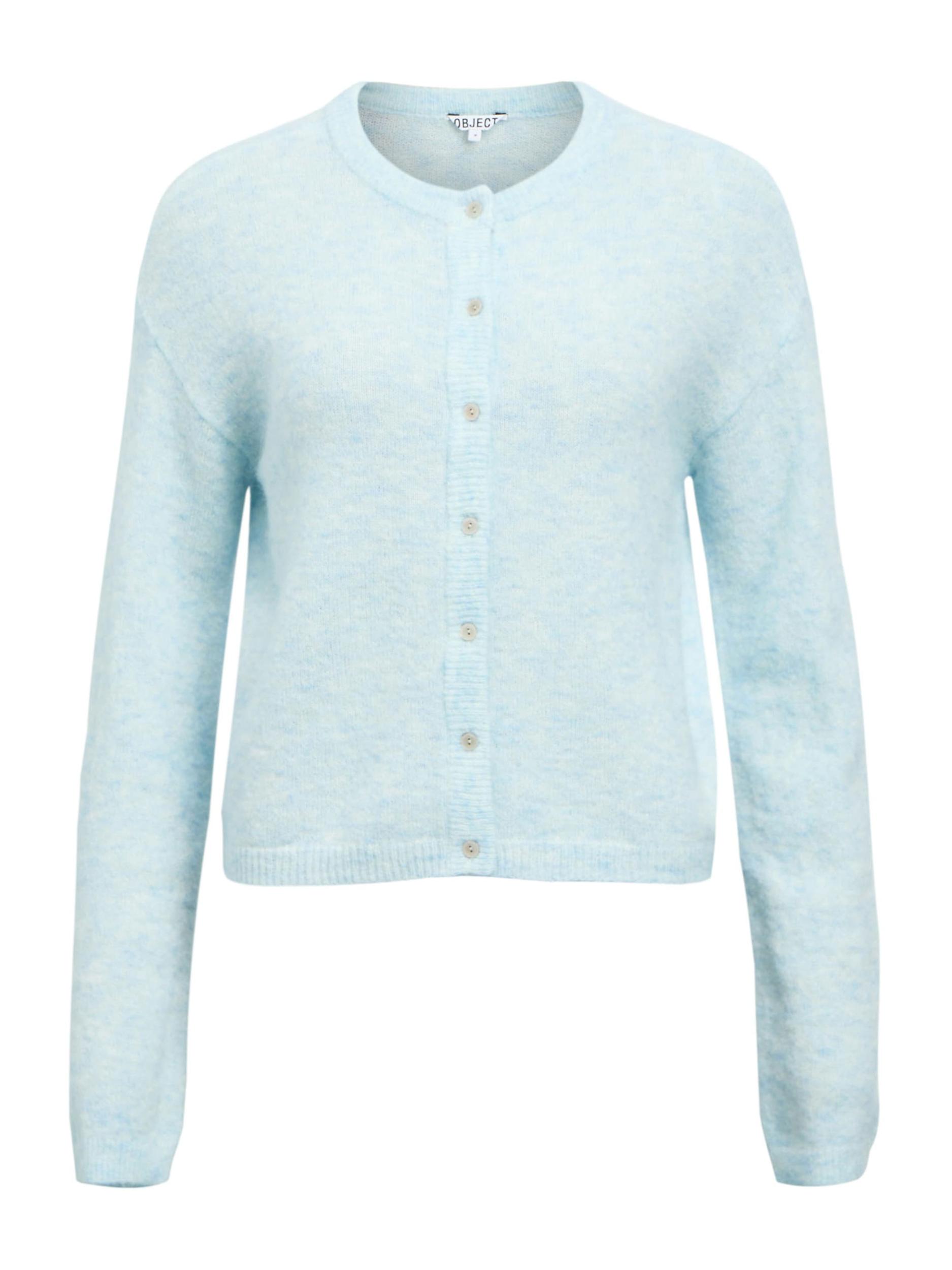 OBJECT Πλεκτή ζακέτα 'OBJAGATE' γαλάζιο
