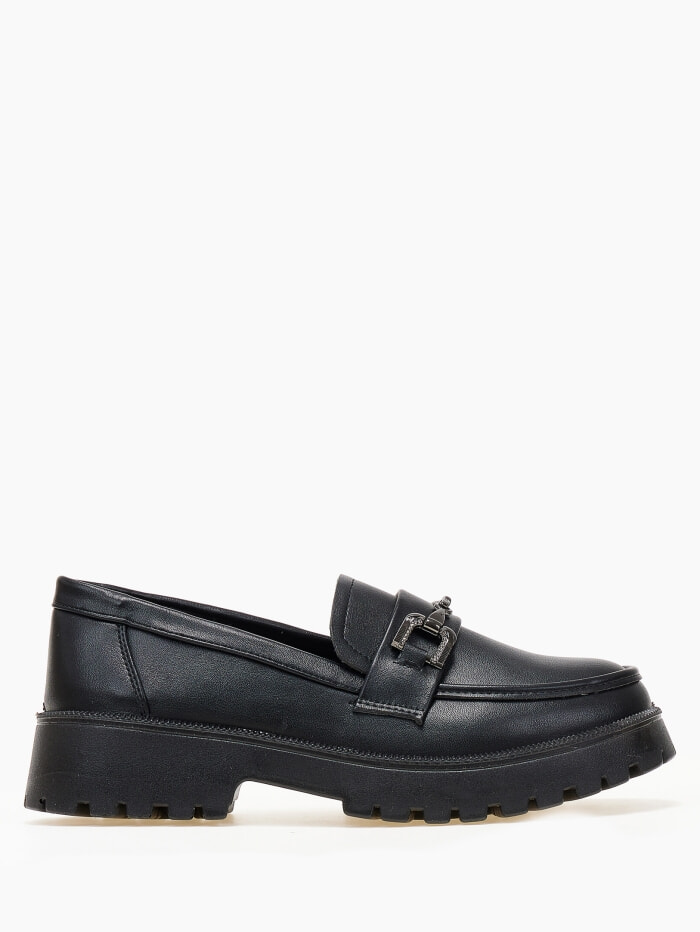 issue Loafers με διακοσμητική αγκράφα - Μαύρο - 032012