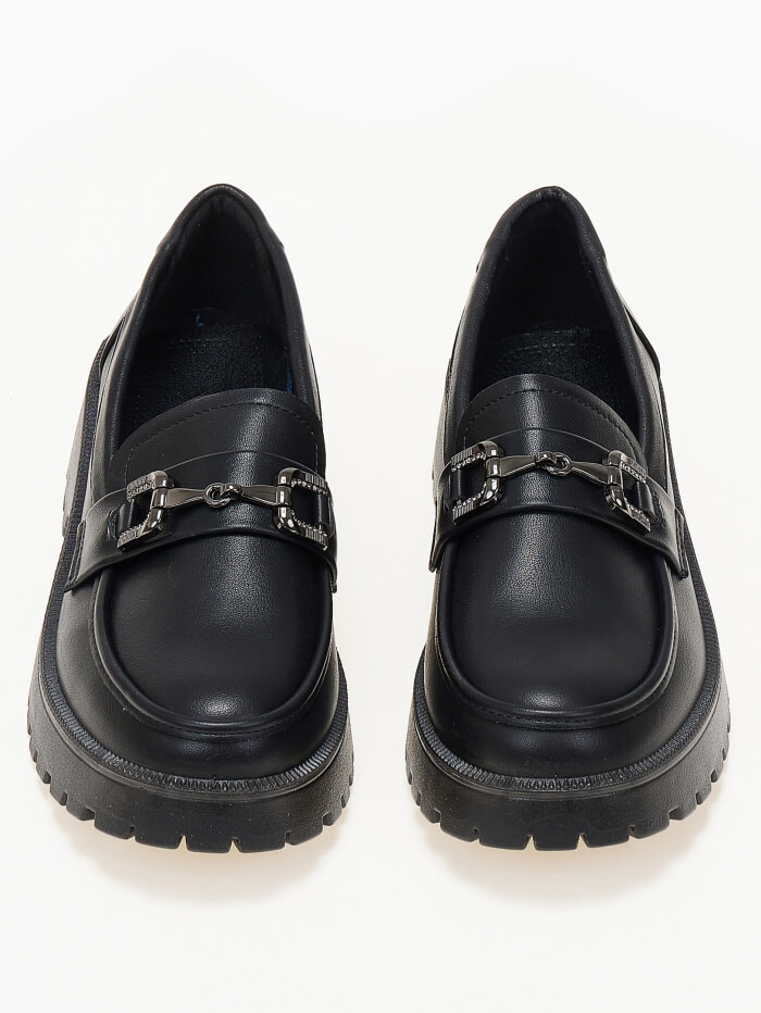 issue Loafers με διακοσμητική αγκράφα - Μαύρο - 032012