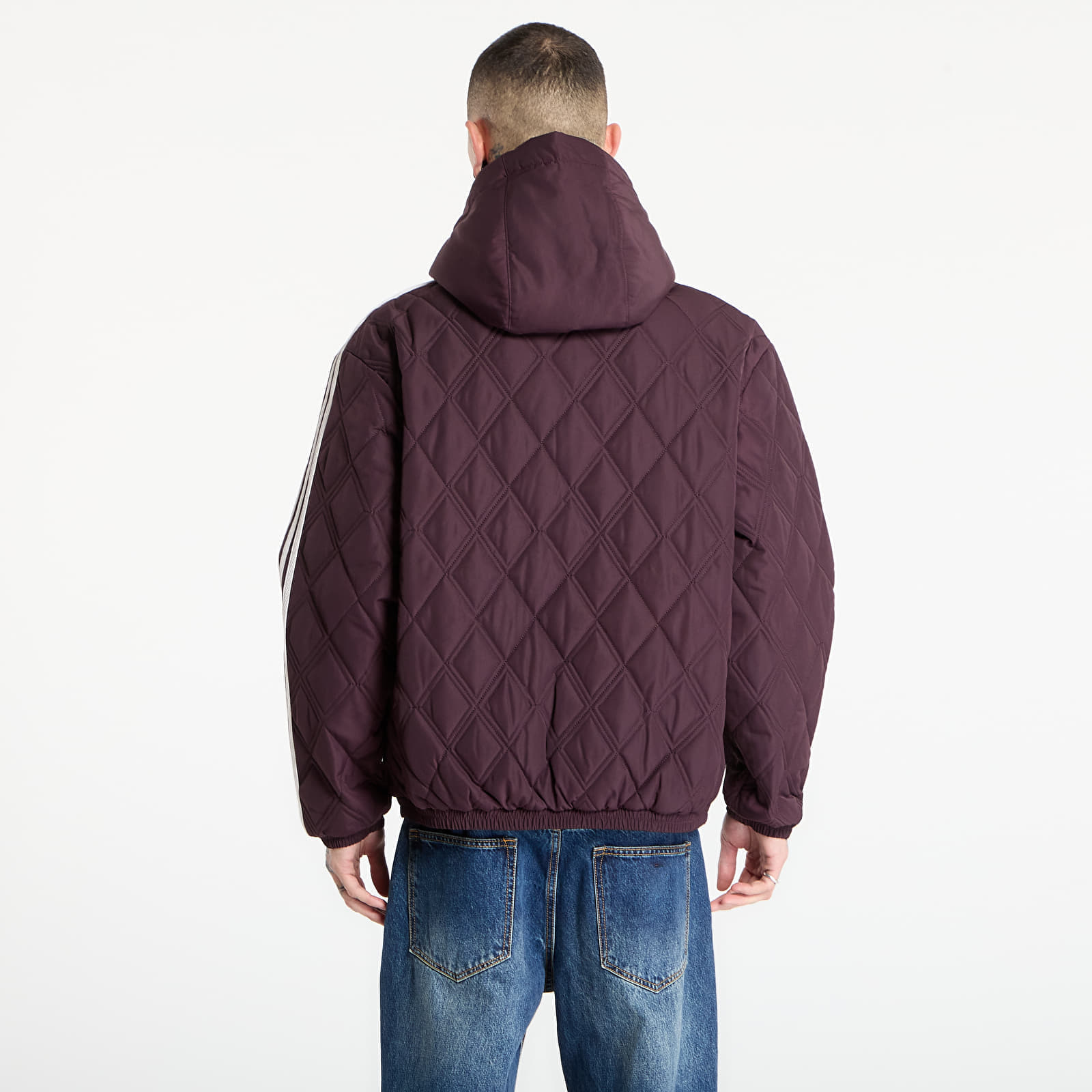 adidas Originals Μπουφάν adidas x Wales Bonner Quilted Jacket Shadow Maroon/ Yellow XL