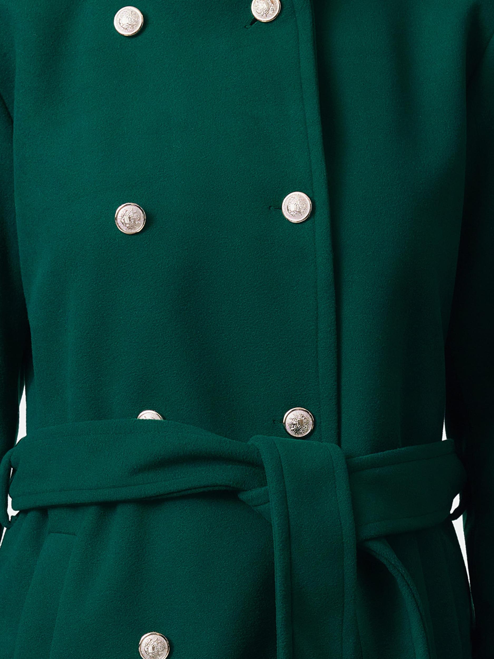 Trendyol Ανοιξιάτικο και φθινοπωρινό παλτό σκούρο πράσινο