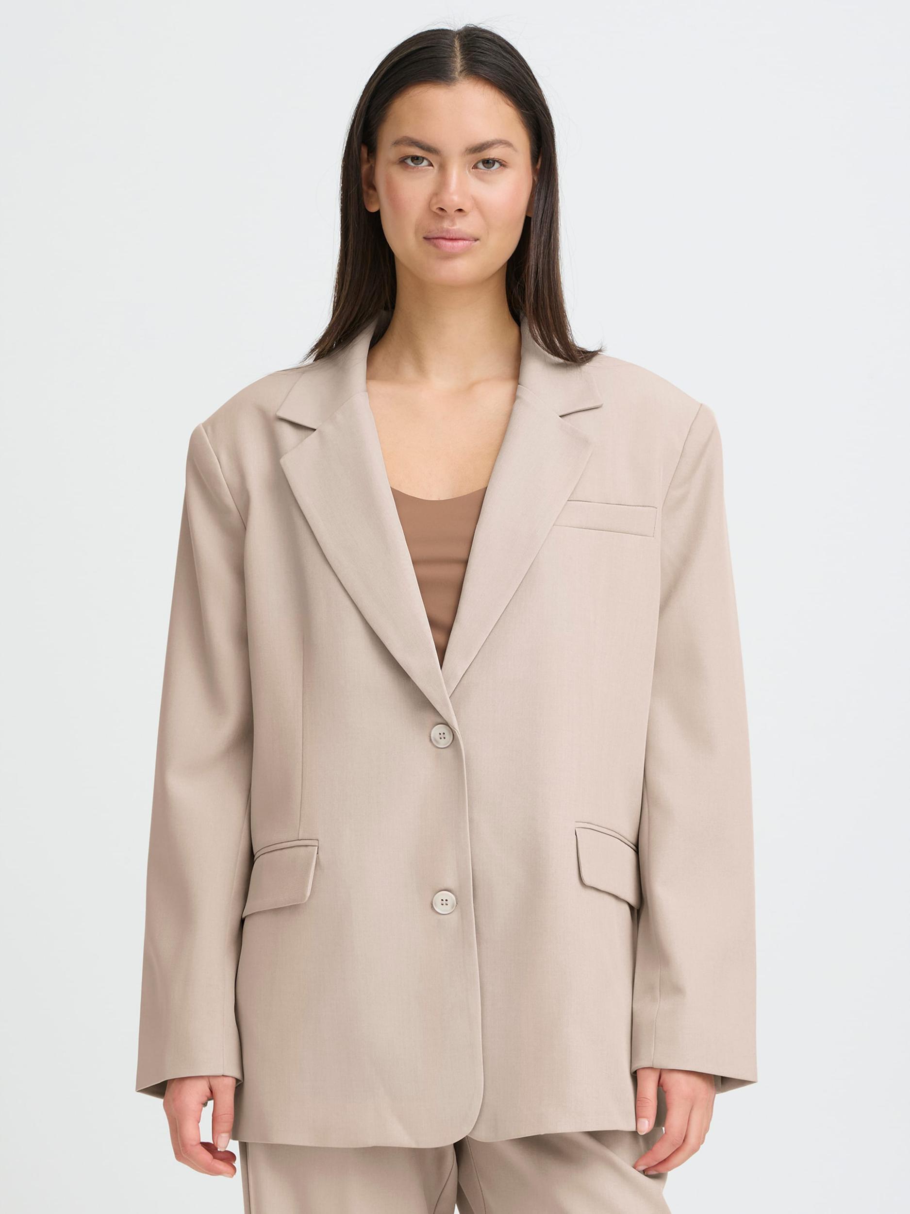 ICHI Μπλέιζερ 'IHFAVA' γκριζομπέζ