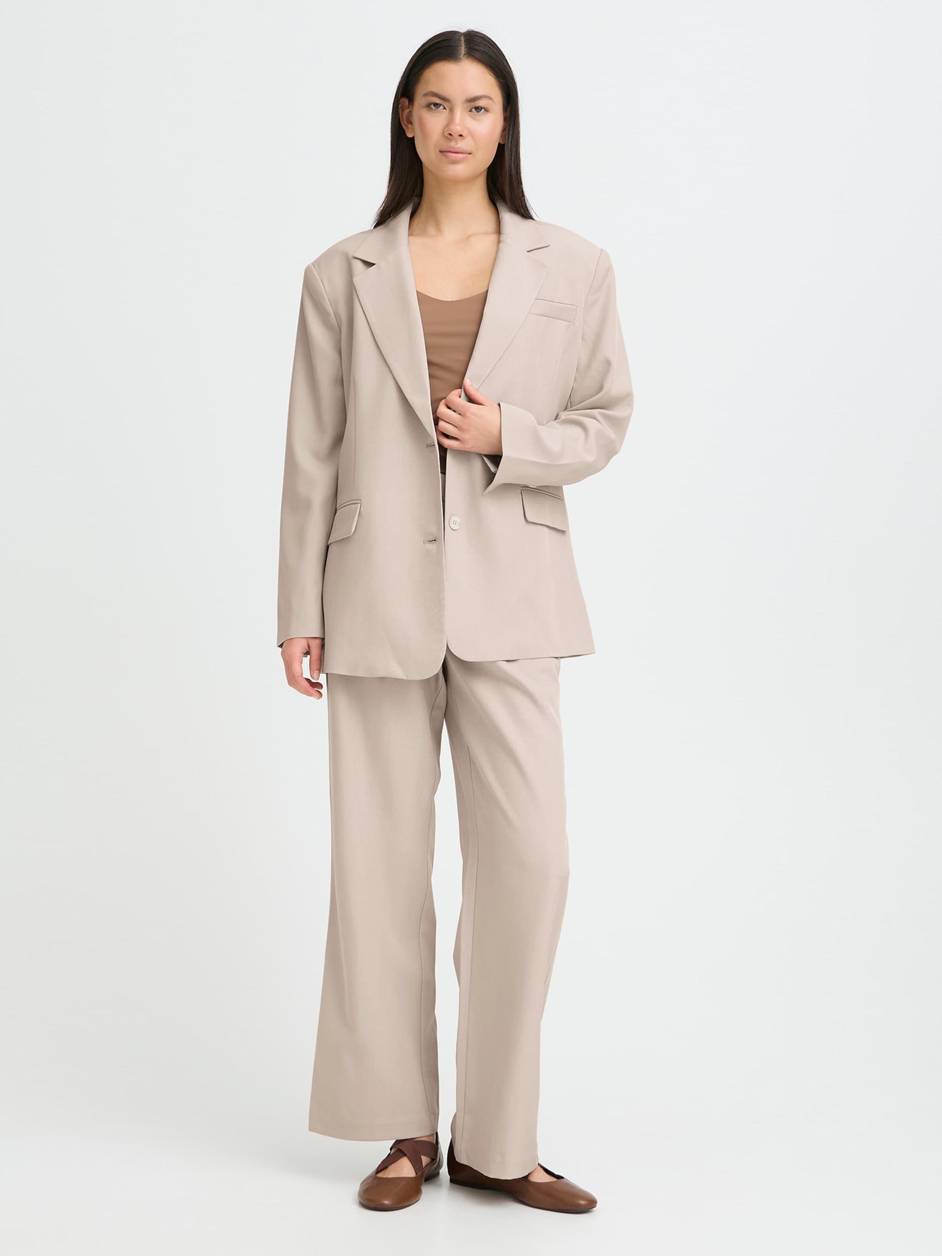 ICHI Μπλέιζερ 'IHFAVA' γκριζομπέζ