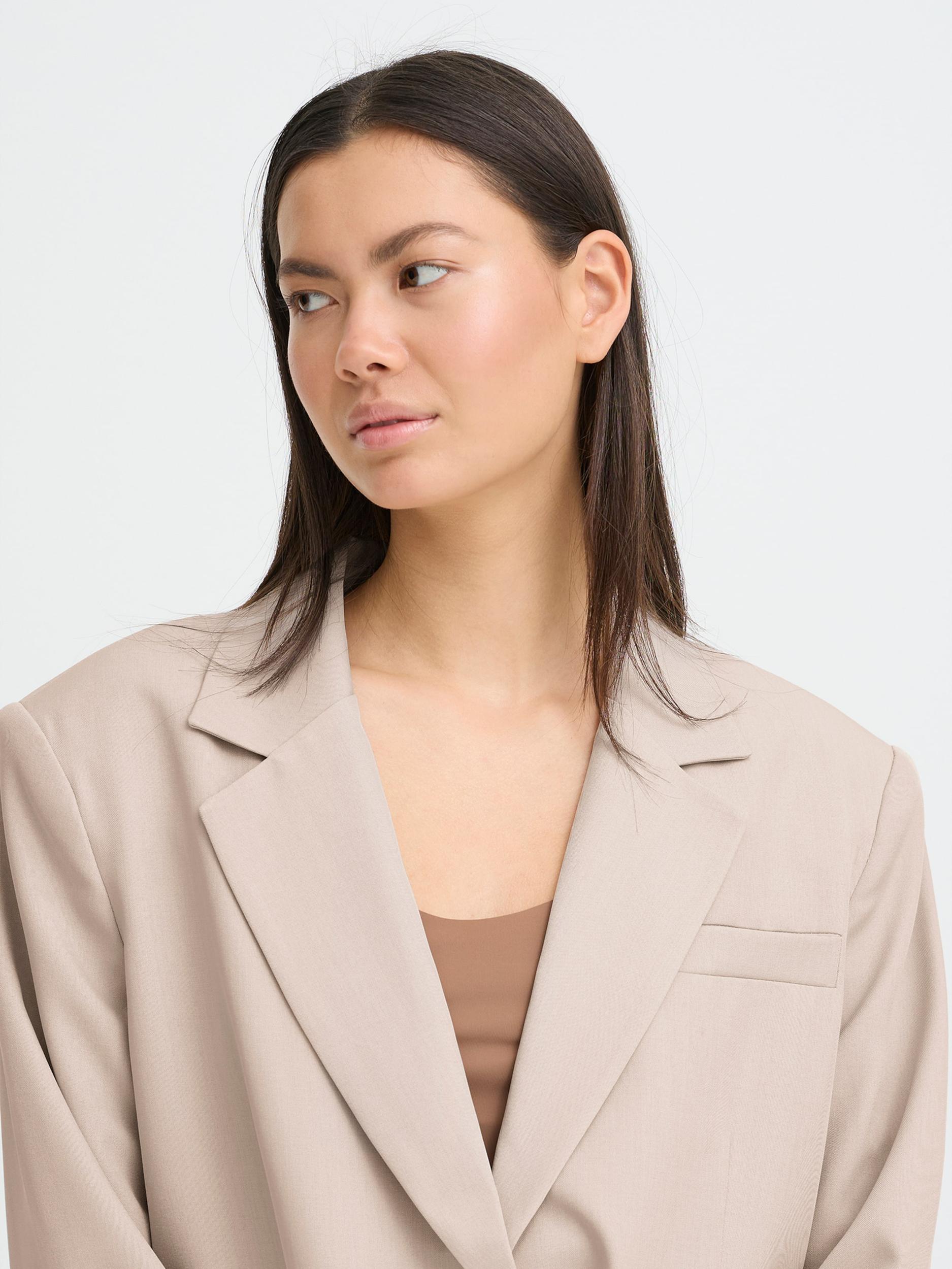 ICHI Μπλέιζερ 'IHFAVA' γκριζομπέζ