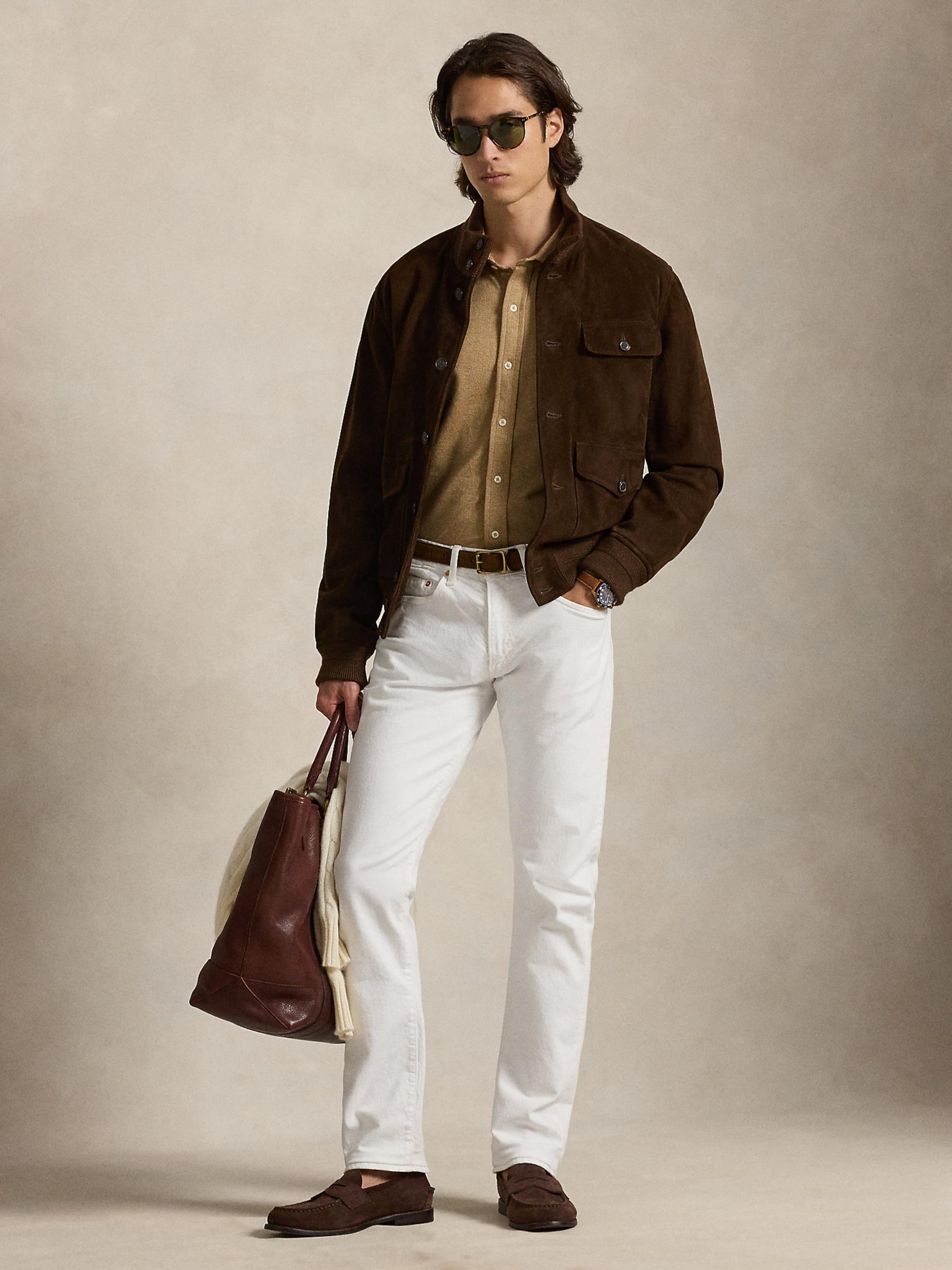 Polo Ralph Lauren Πουκάμισο καμηλό / λευκό