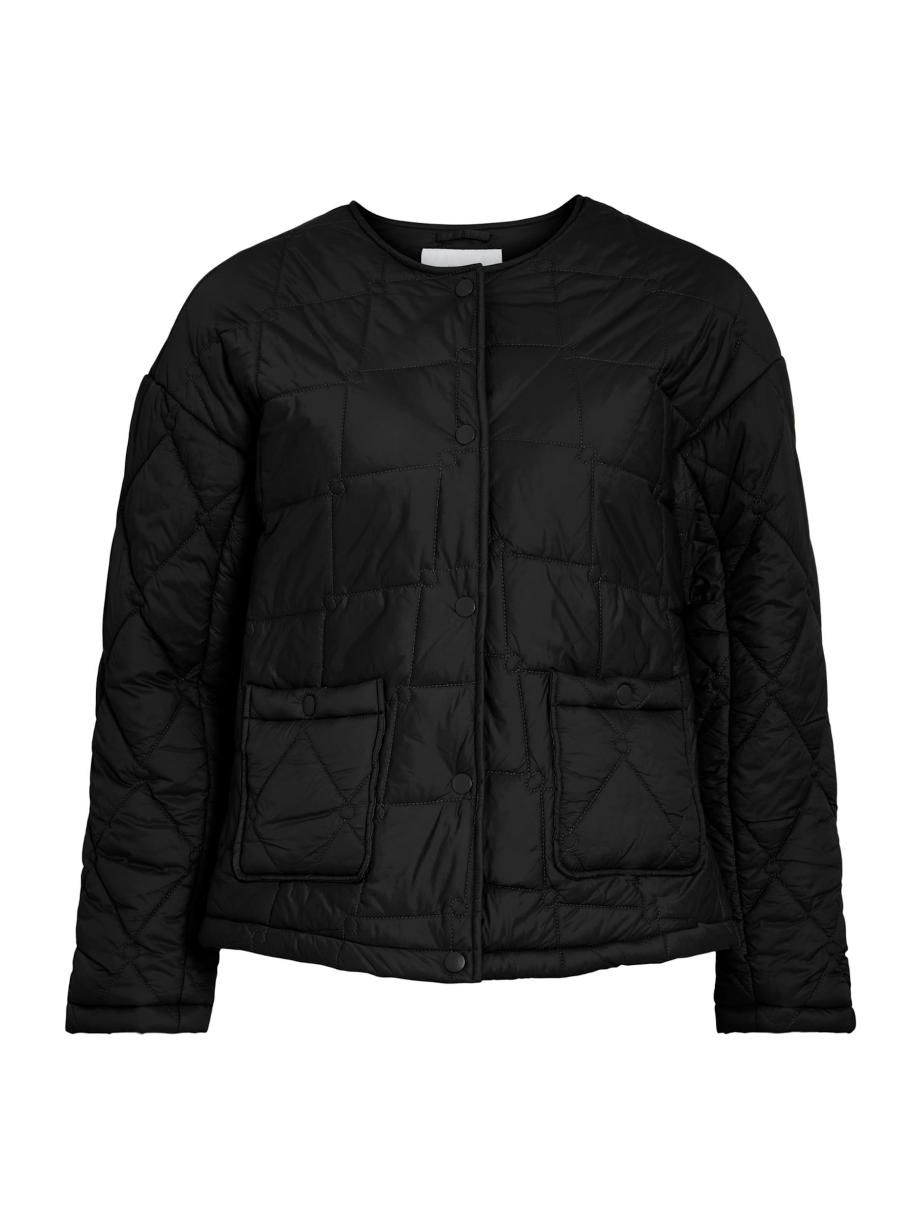 VILA Φθινοπωρινό και ανοιξιάτικο μπουφάν μαύρο