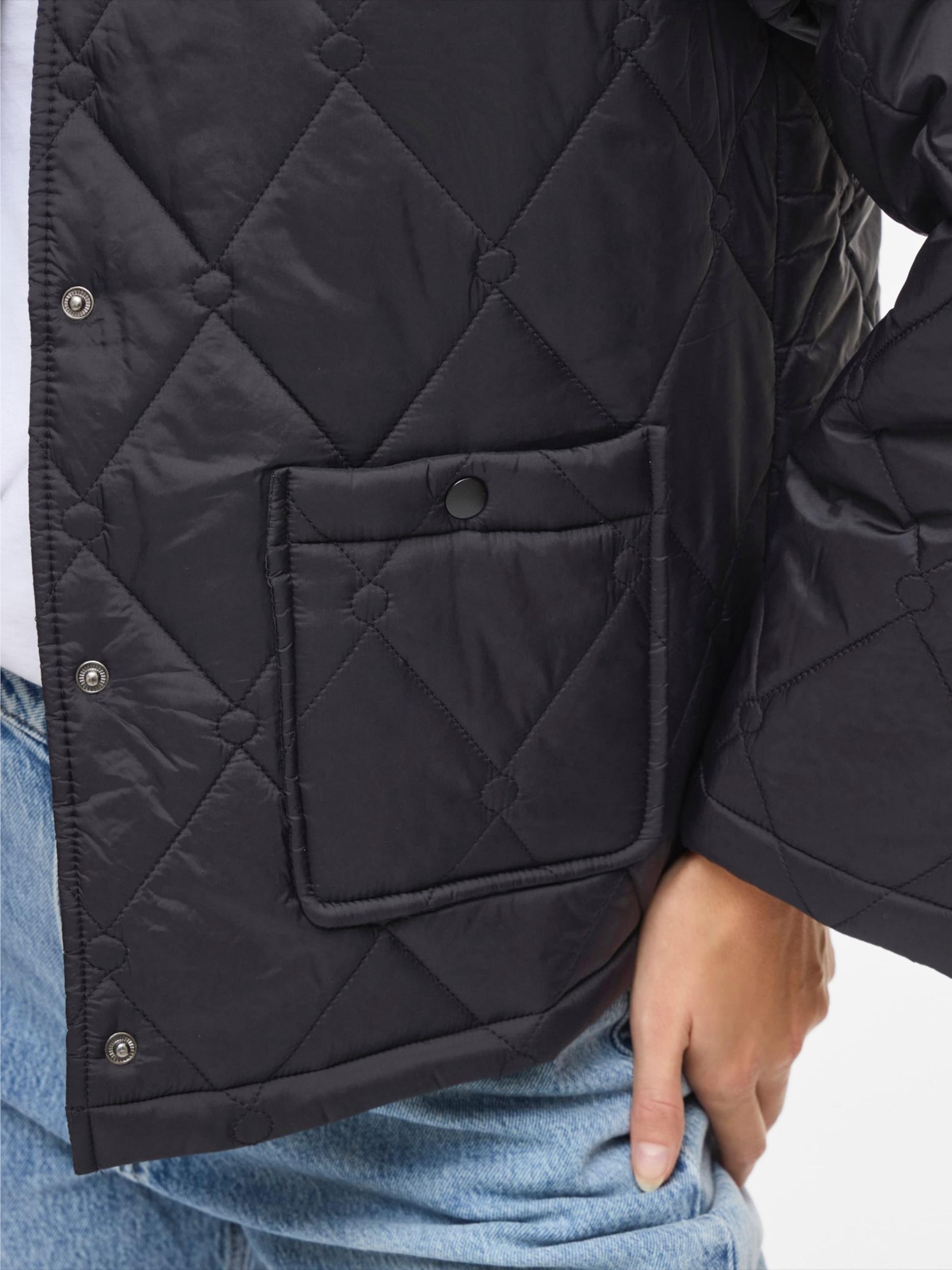 VILA Φθινοπωρινό και ανοιξιάτικο μπουφάν μαύρο