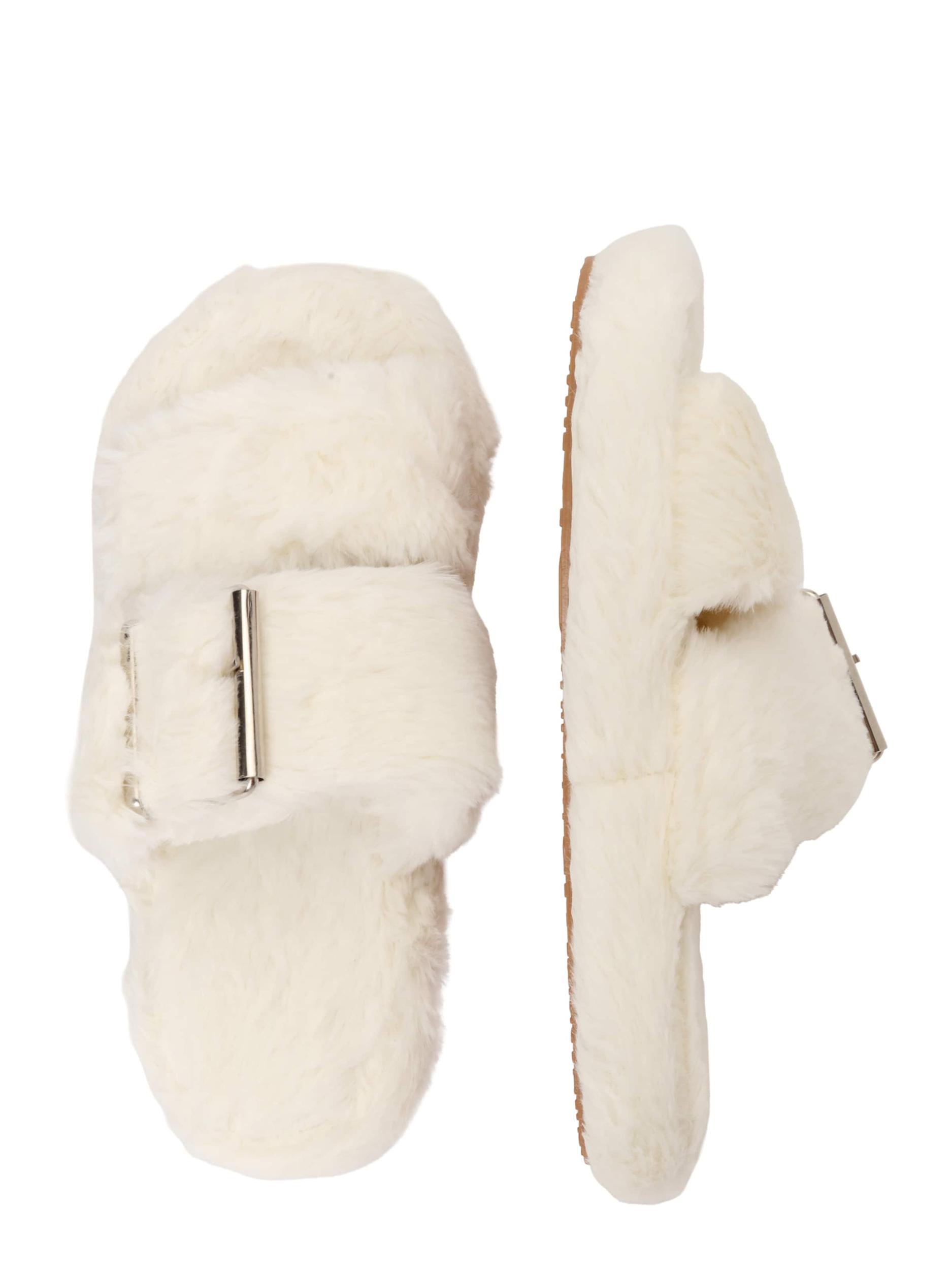 Trendyol Παντόφλα λευκό μαλλιού