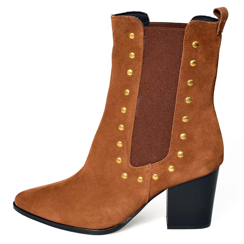 Γυναικεία Μποτάκια Marron 30681 Camel S.