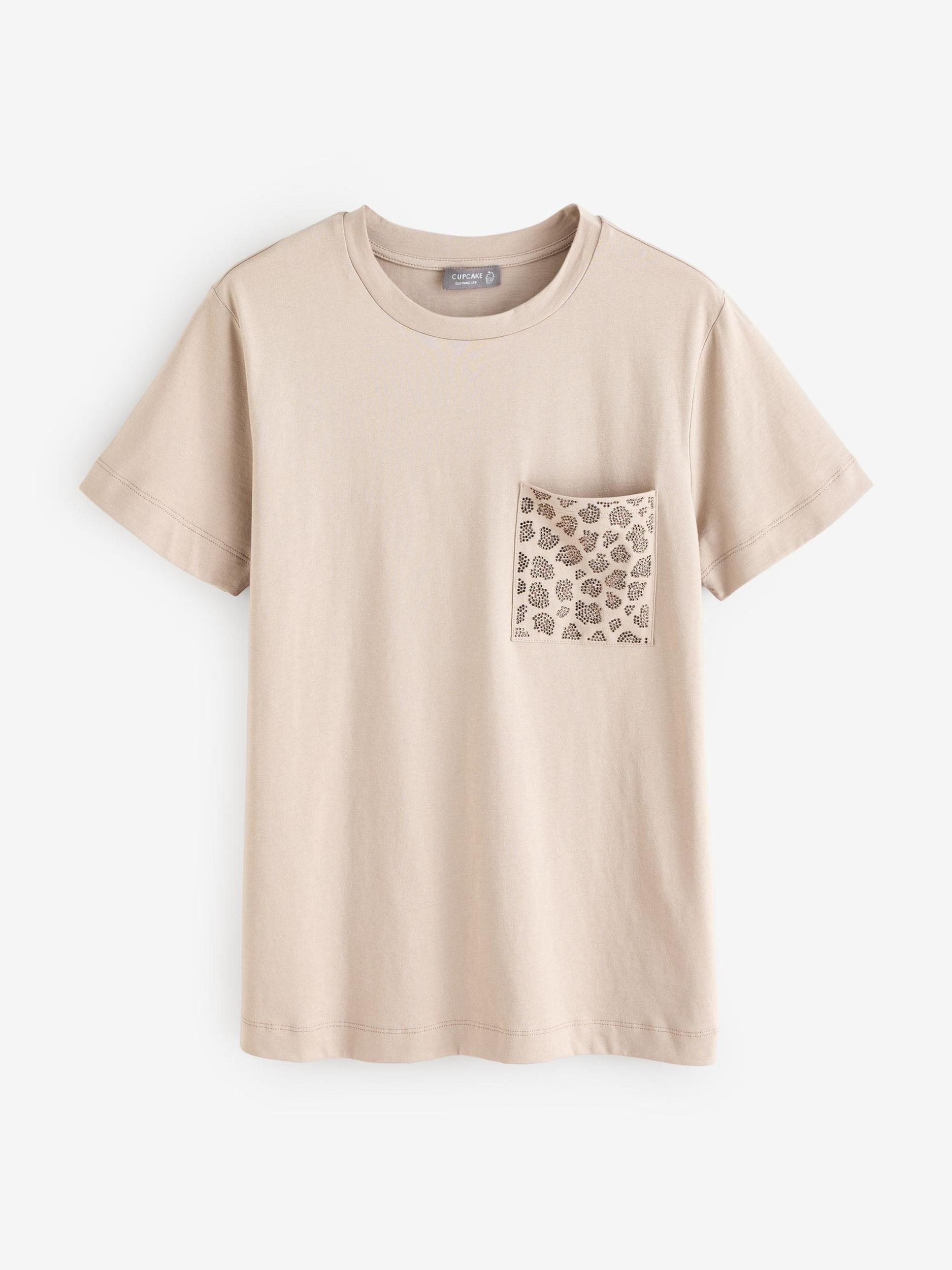 Next Μπλουζάκι μπεζ / μαύρο