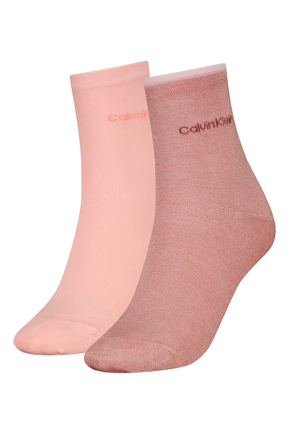 Calvin Klein γυναικείες κάλτσες ψηλές CK Women Sock Shiny Mouline (2 ζεύγη)-701229452-004