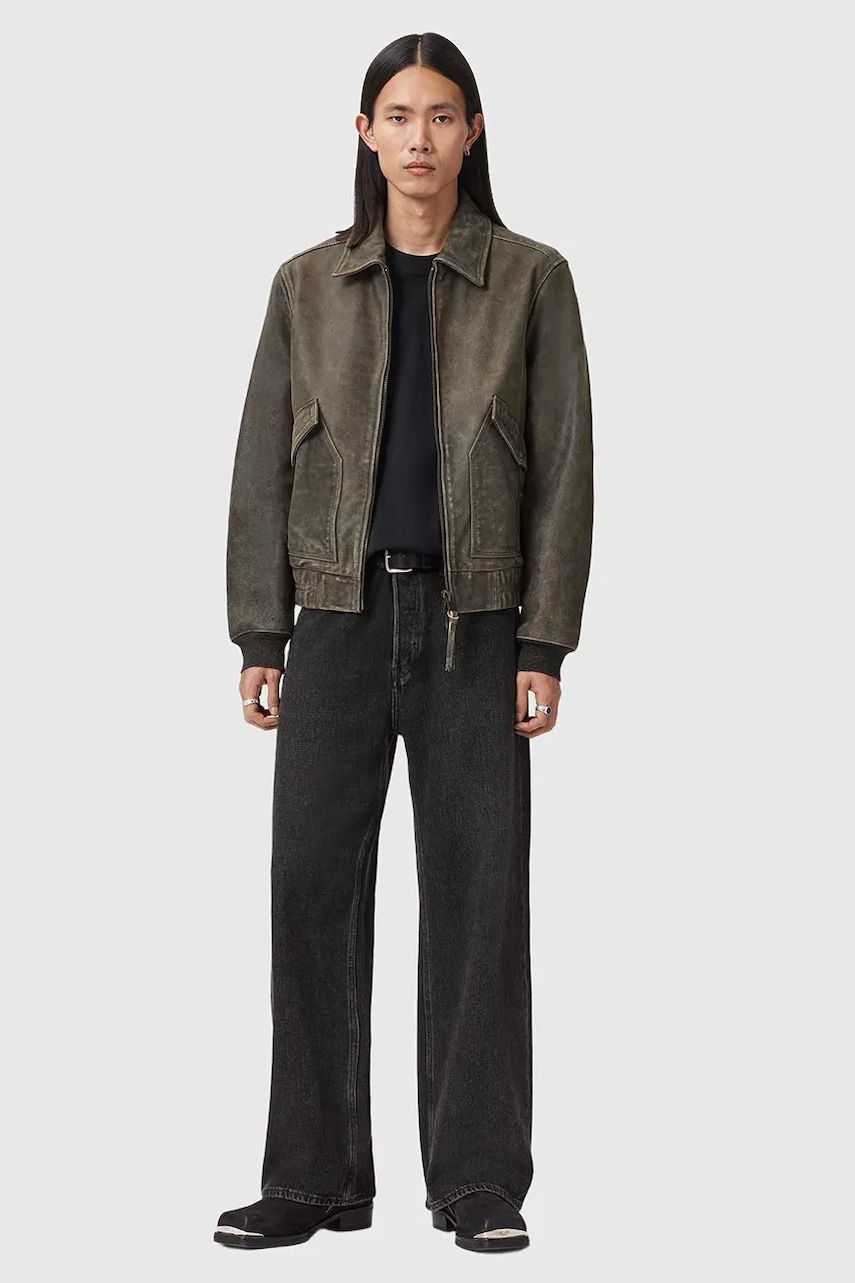 Δερμάτινο μπουφάν AllSaints MARLAND