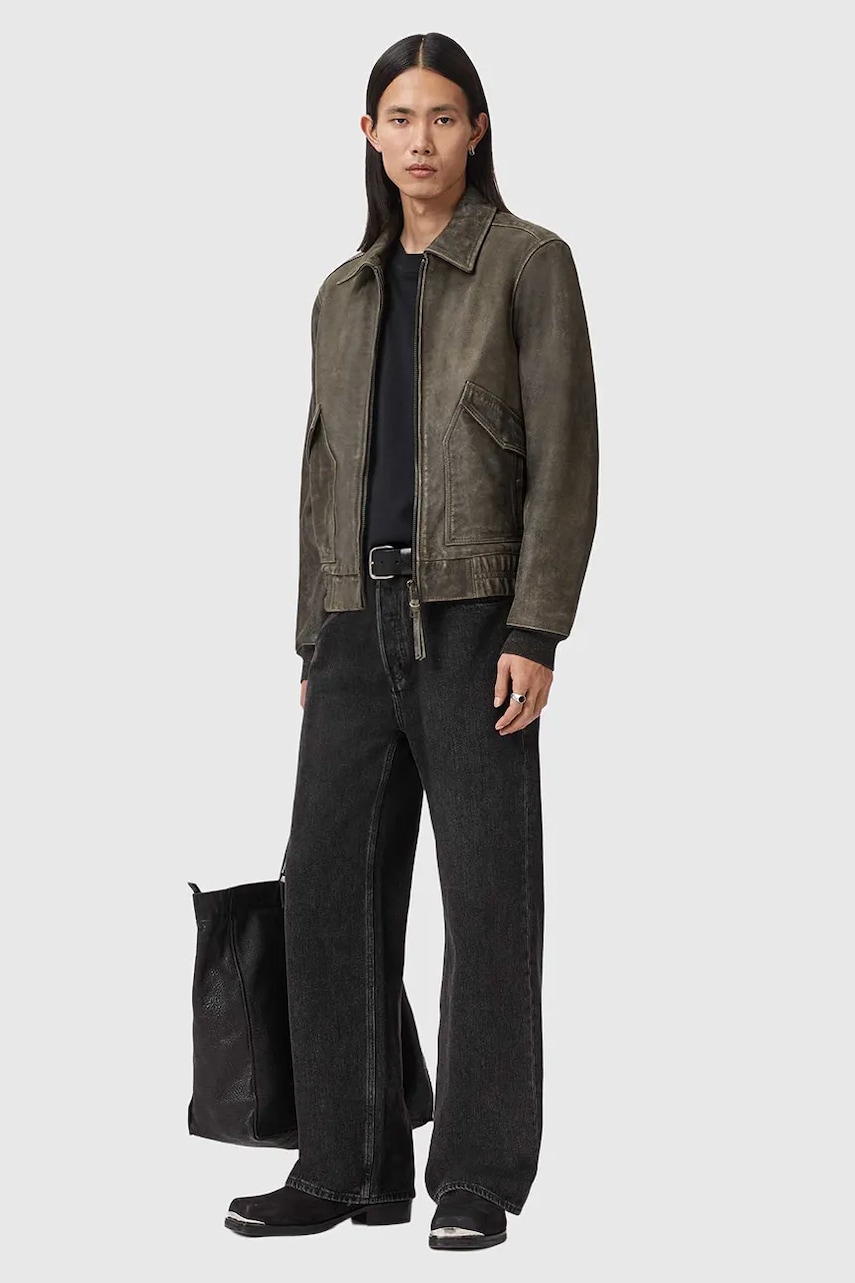 Δερμάτινο μπουφάν AllSaints MARLAND