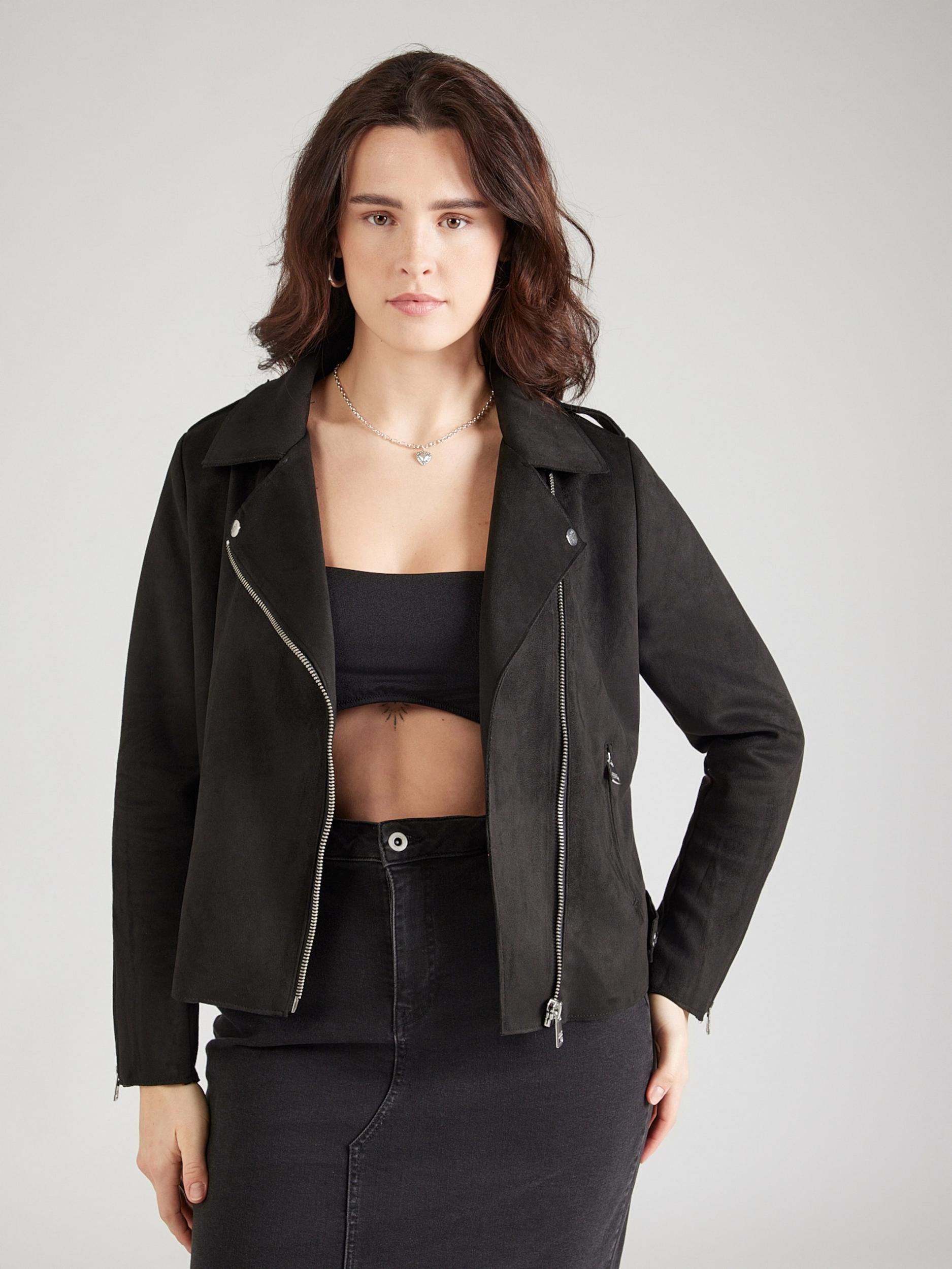 ONLY Carmakoma Φθινοπωρινό και ανοιξιάτικο μπουφάν 'CARSHERRY' μαύρο