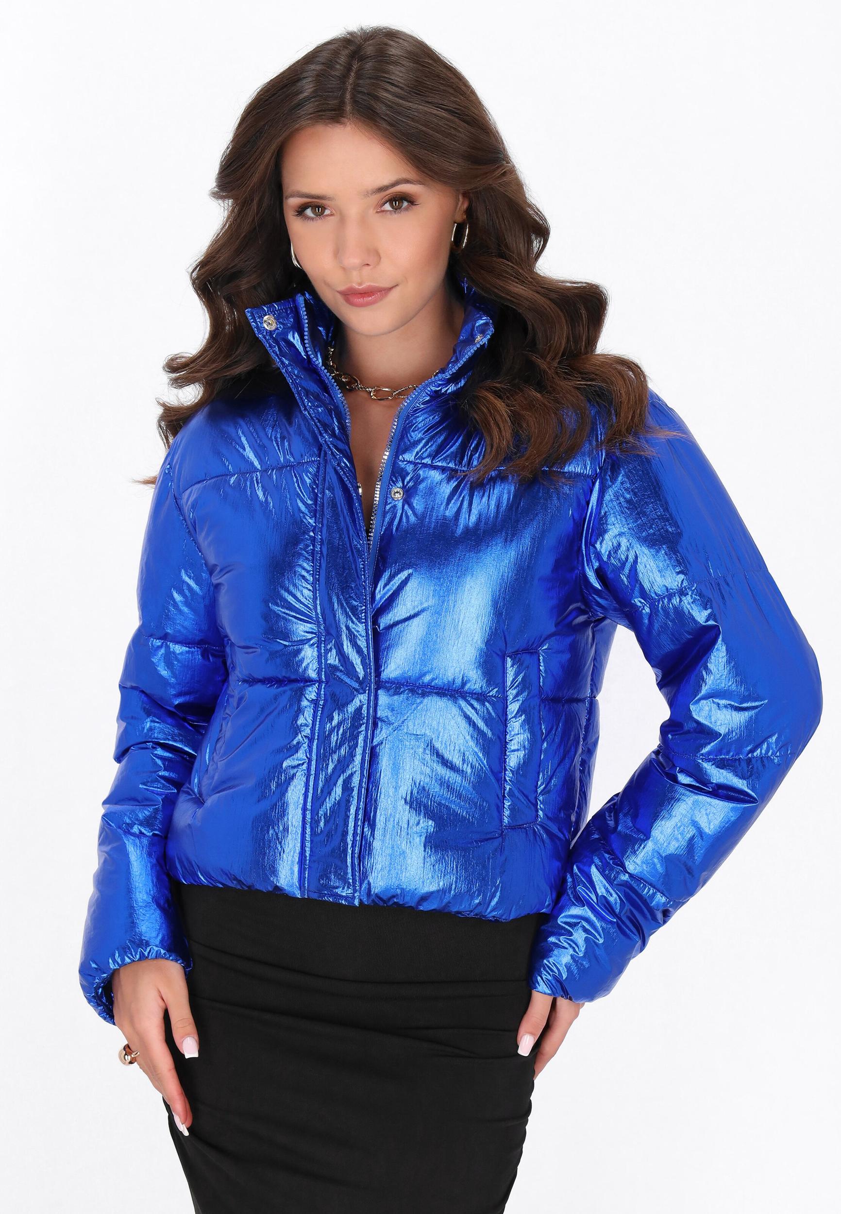 faina Φθινοπωρινό και ανοιξιάτικο μπουφάν μπλε ρουά