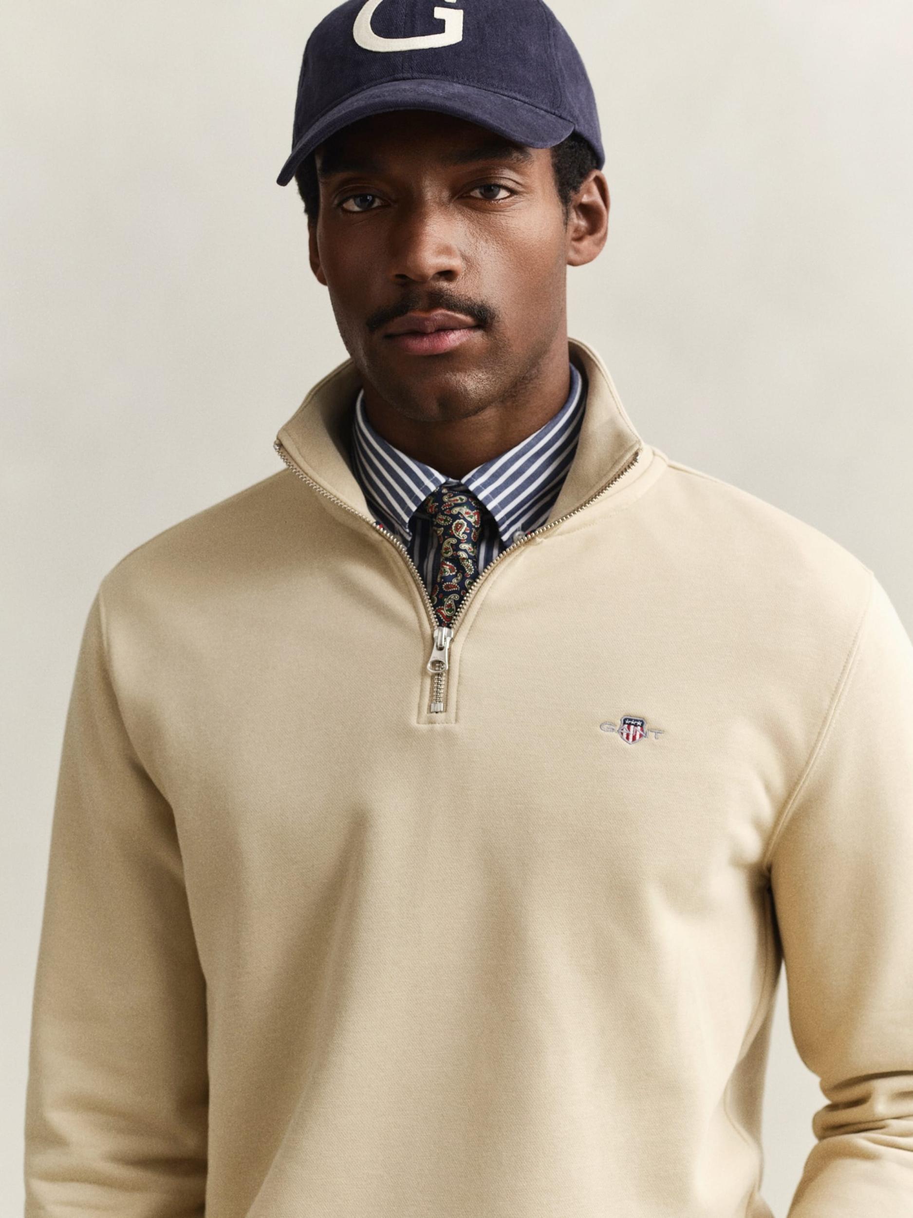 GANT Μπλούζα φούτερ ελεφαντόδοντο