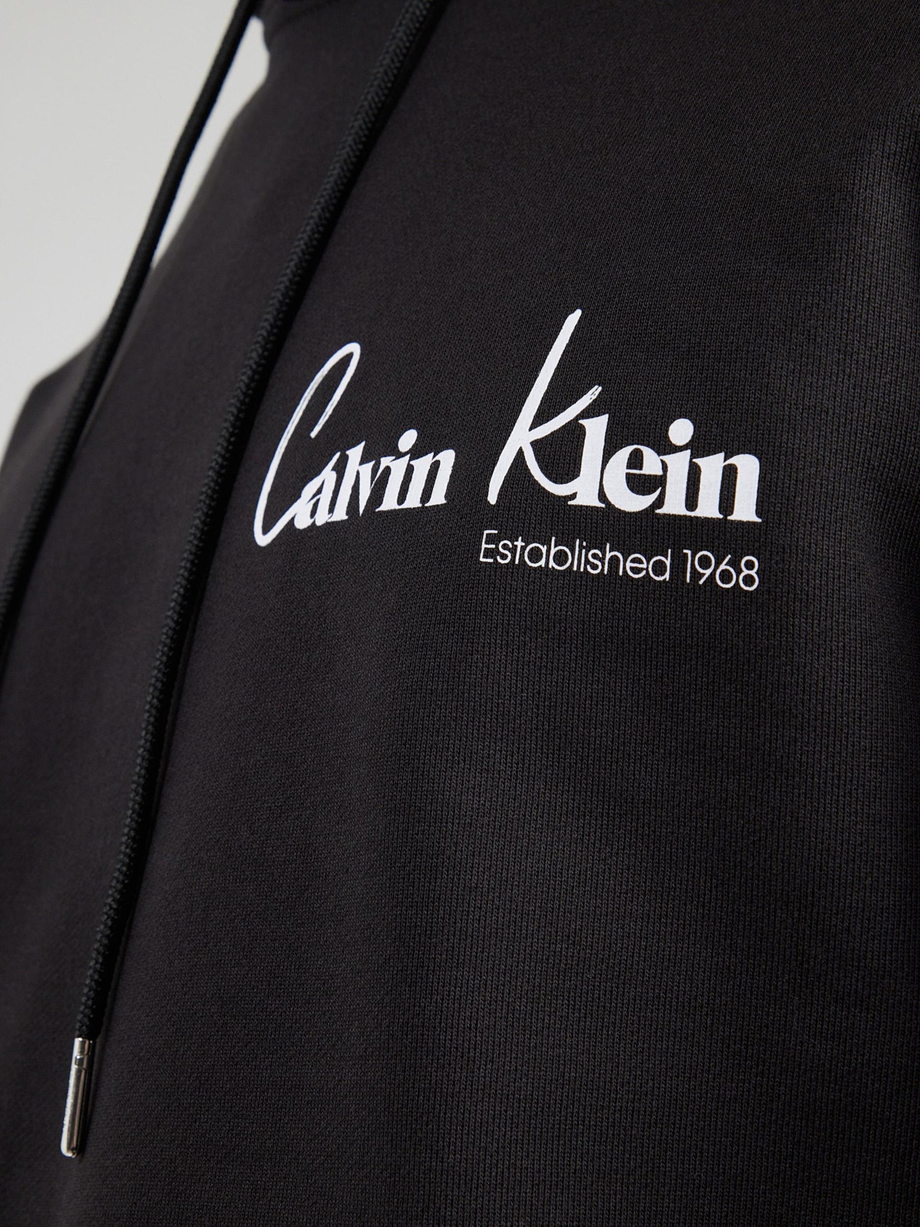 Calvin Klein Jeans Μπλούζα φούτερ μαύρο / λευκό