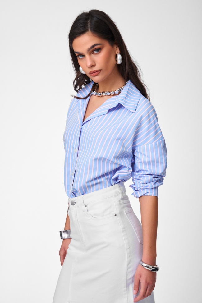 DeCoro Πουκάμισο με Ρίγα - ΣΙΕΛ