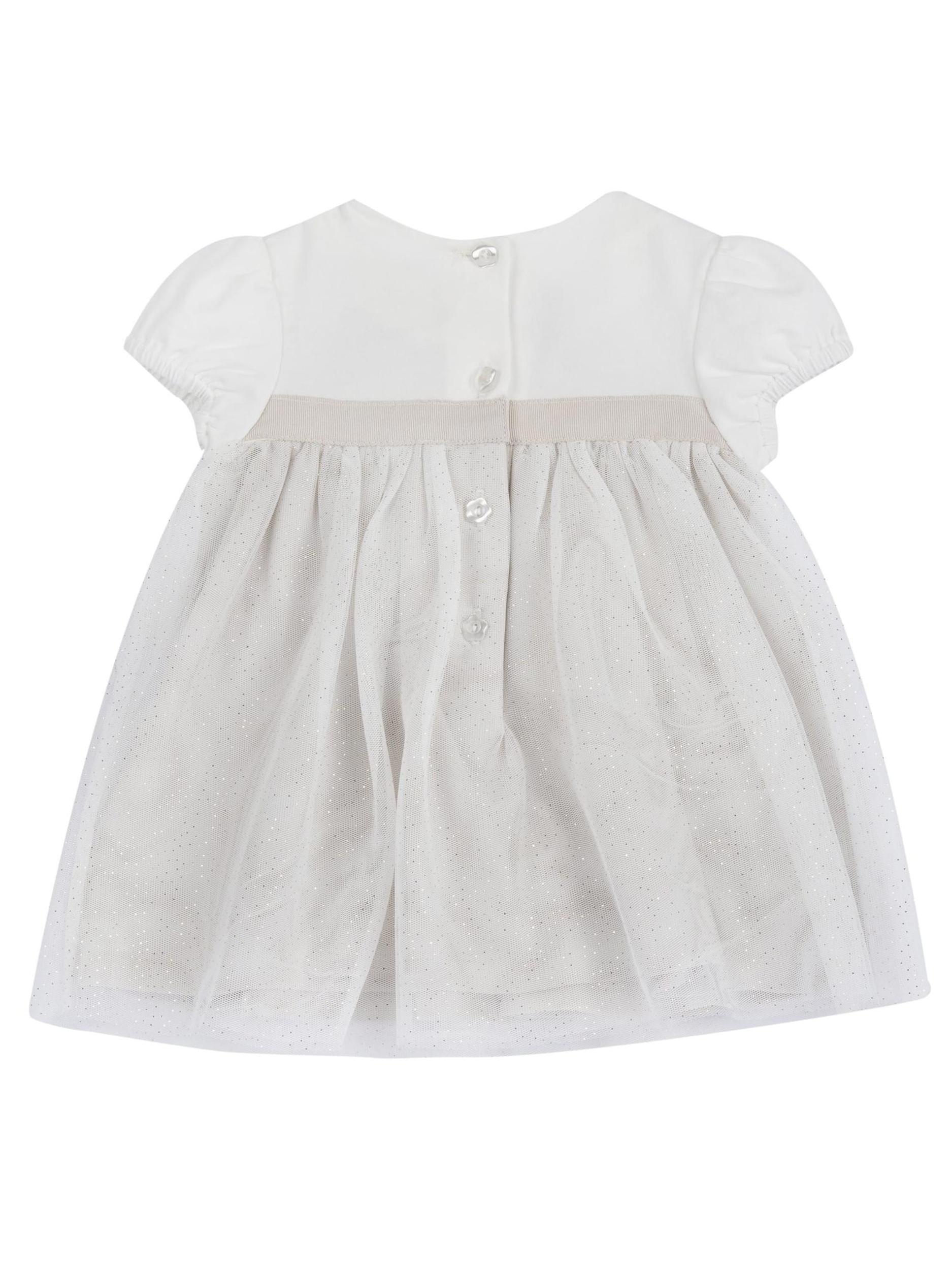 Chicco Φόρεμα γκρι / λευκό