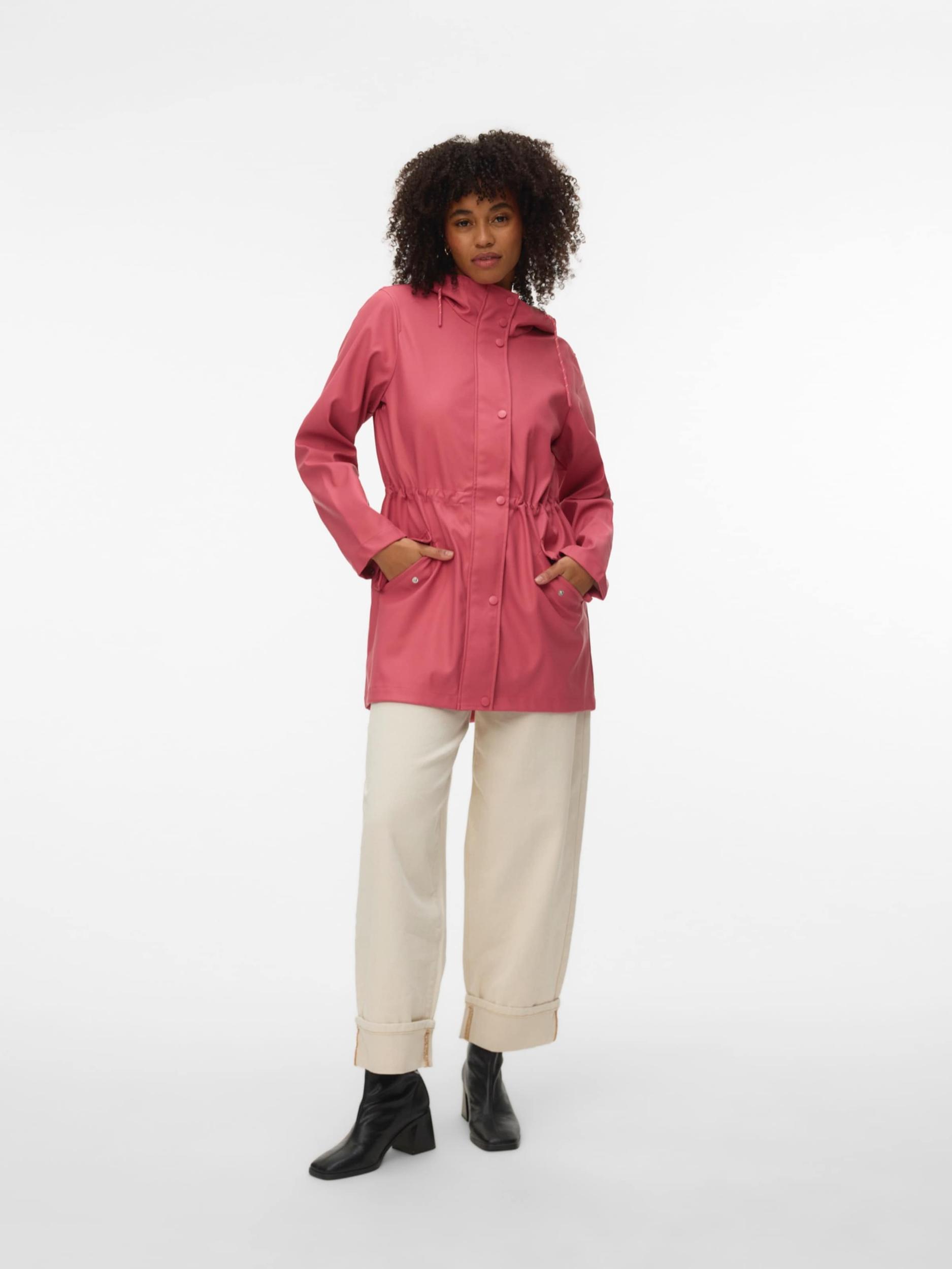 VERO MODA Φθινοπωρινό και ανοιξιάτικο μπουφάν 'VMMALOU' ροζέ