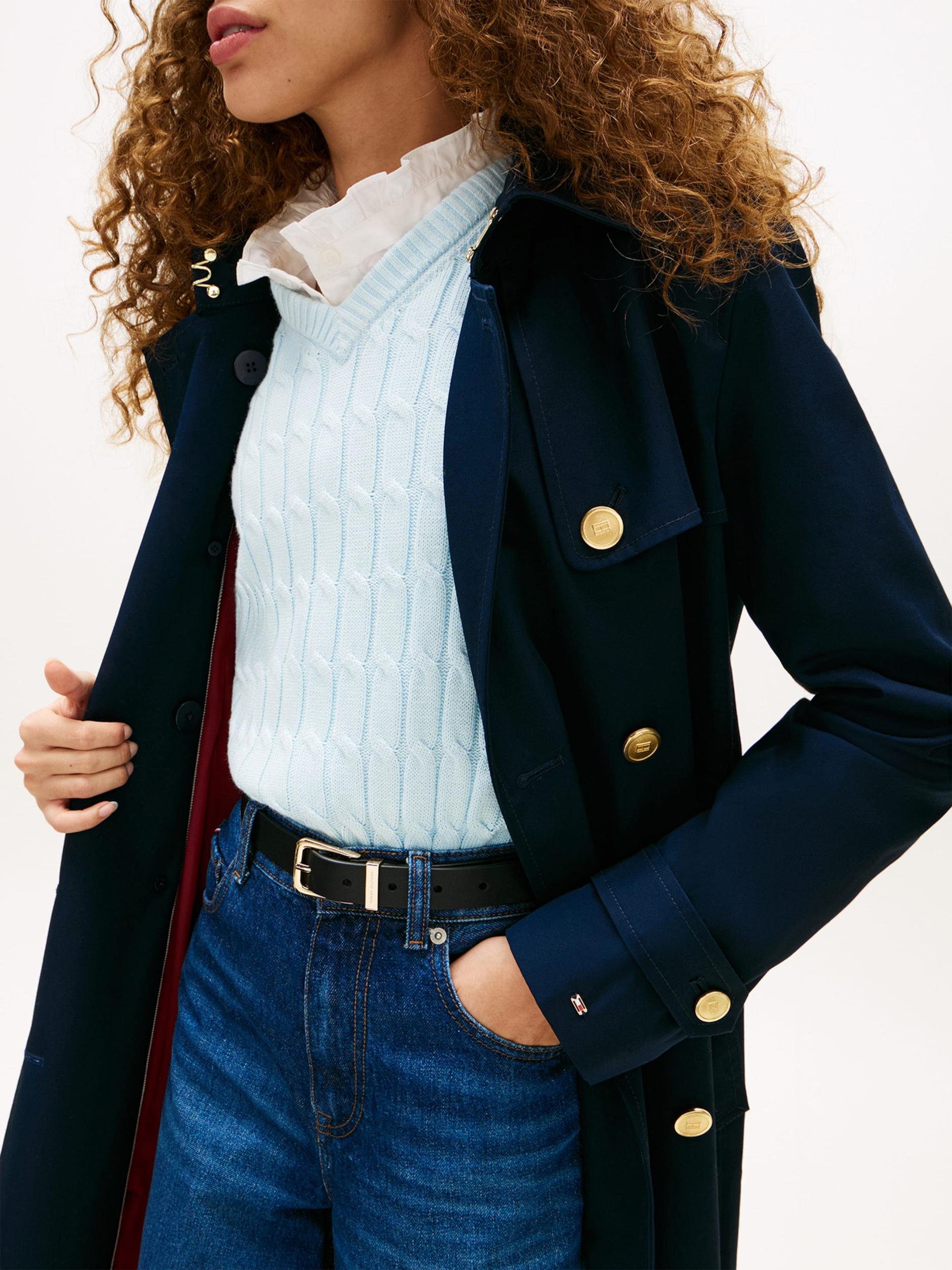 TOMMY HILFIGER Ανοιξιάτικο και φθινοπωρινό παλτό σκούρο μπλε