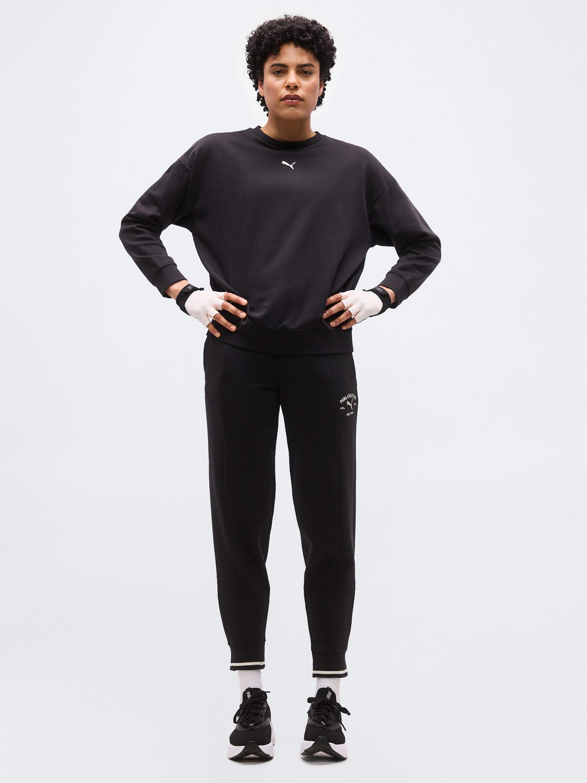 PUMA Αθλητική μπλούζα φούτερ 'ESS' μαύρο