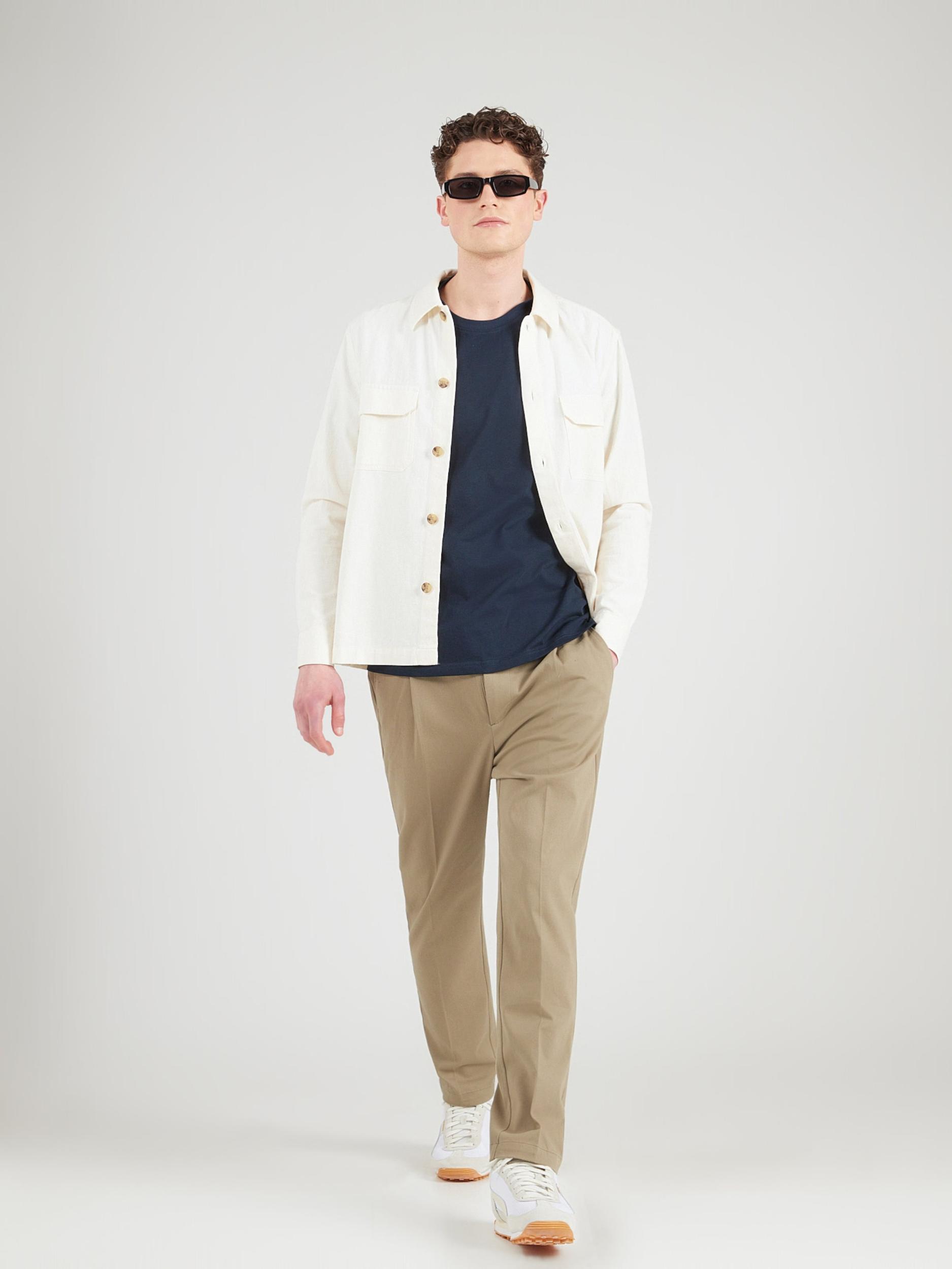 KnowledgeCotton Apparel Μπλουζάκι ναυτικό μπλε