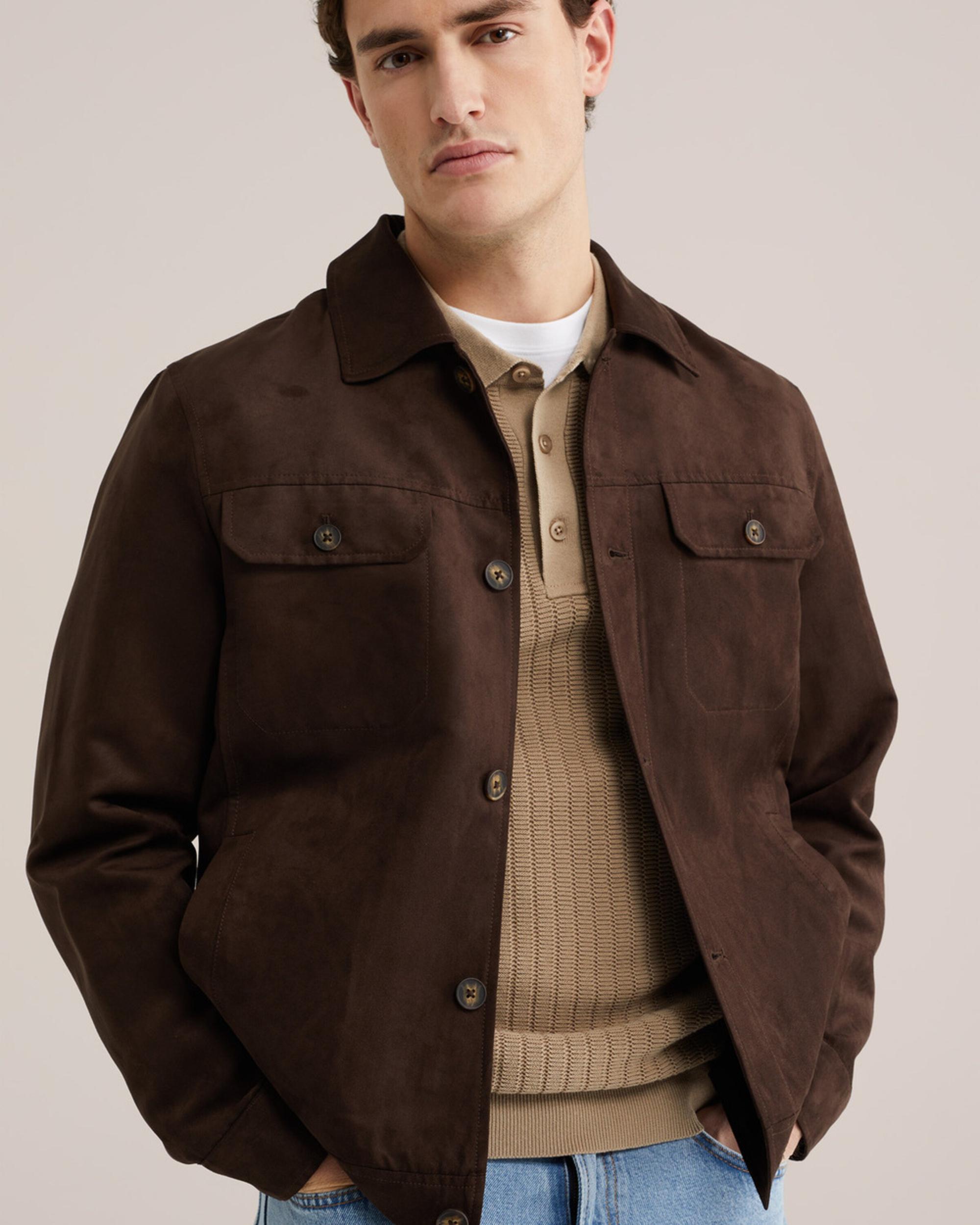 WE Fashion Φθινοπωρινό και ανοιξιάτικο μπουφάν σκούρο καφέ