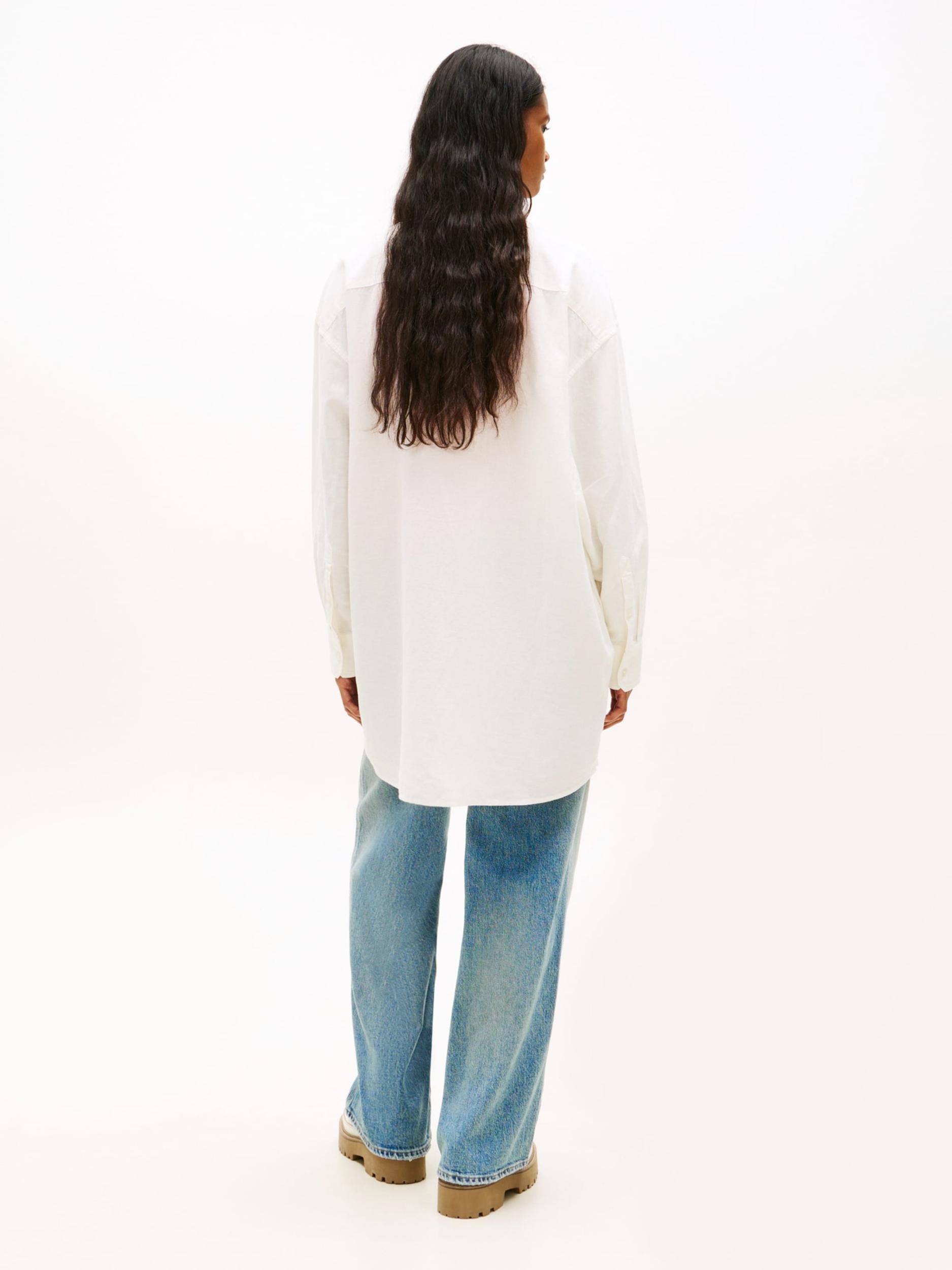 Tommy Jeans Μπλουζοφόρεμα λευκό